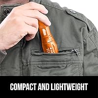 Vista 8 de Gorilla Grip Linterna táctica LED pequeña y potente, ultrabrillante, 5 modos ajustables, alcance hasta 750 pies, impermeable, batería de larga