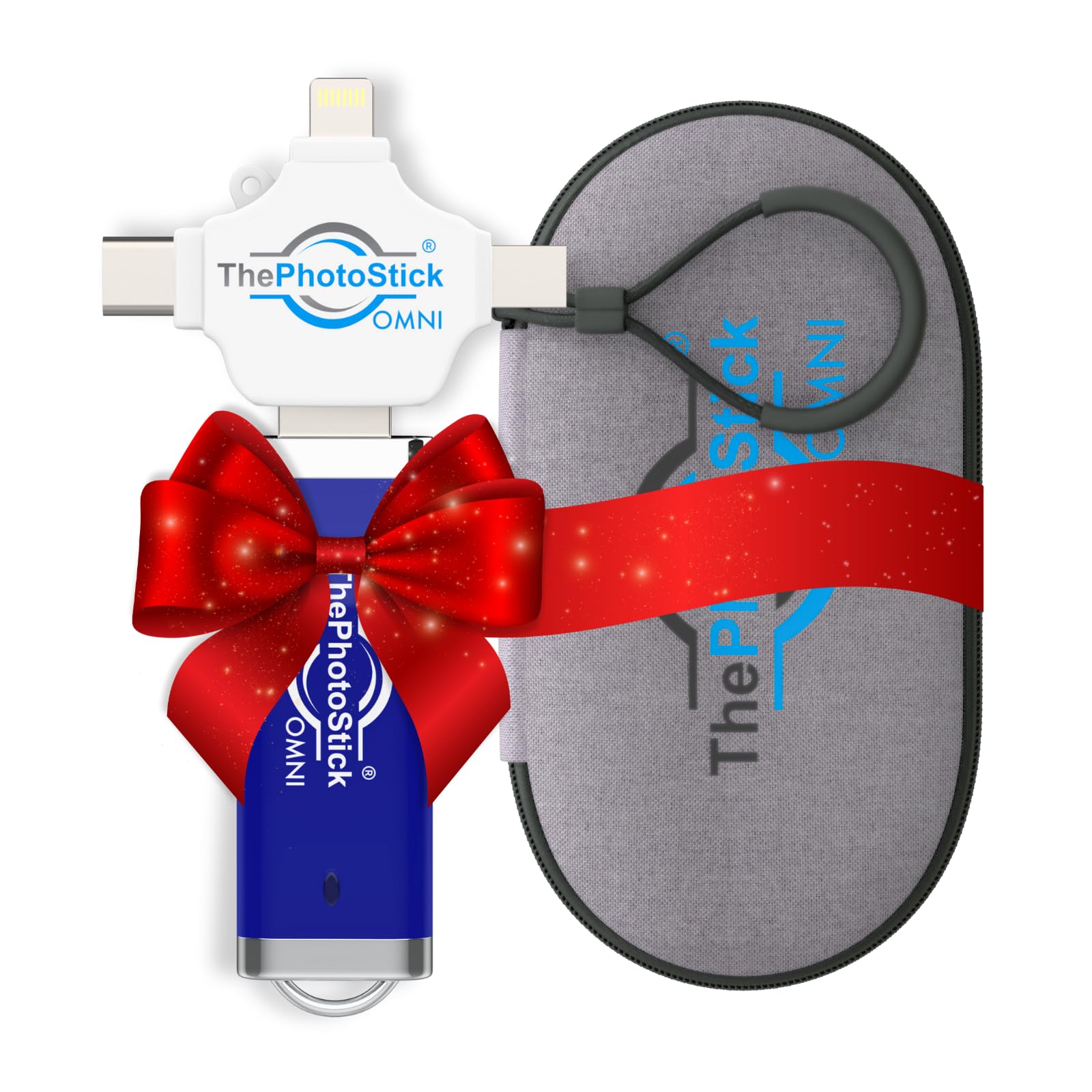 Sponsored Ad - ThePhotoStick® Omni 256GB + Protective Case | Secure Photo & Video Backup and Transfer | Digital File Organization | USB & Multiport Connection for Phones, Tablets and Computers | Water Resistant Case