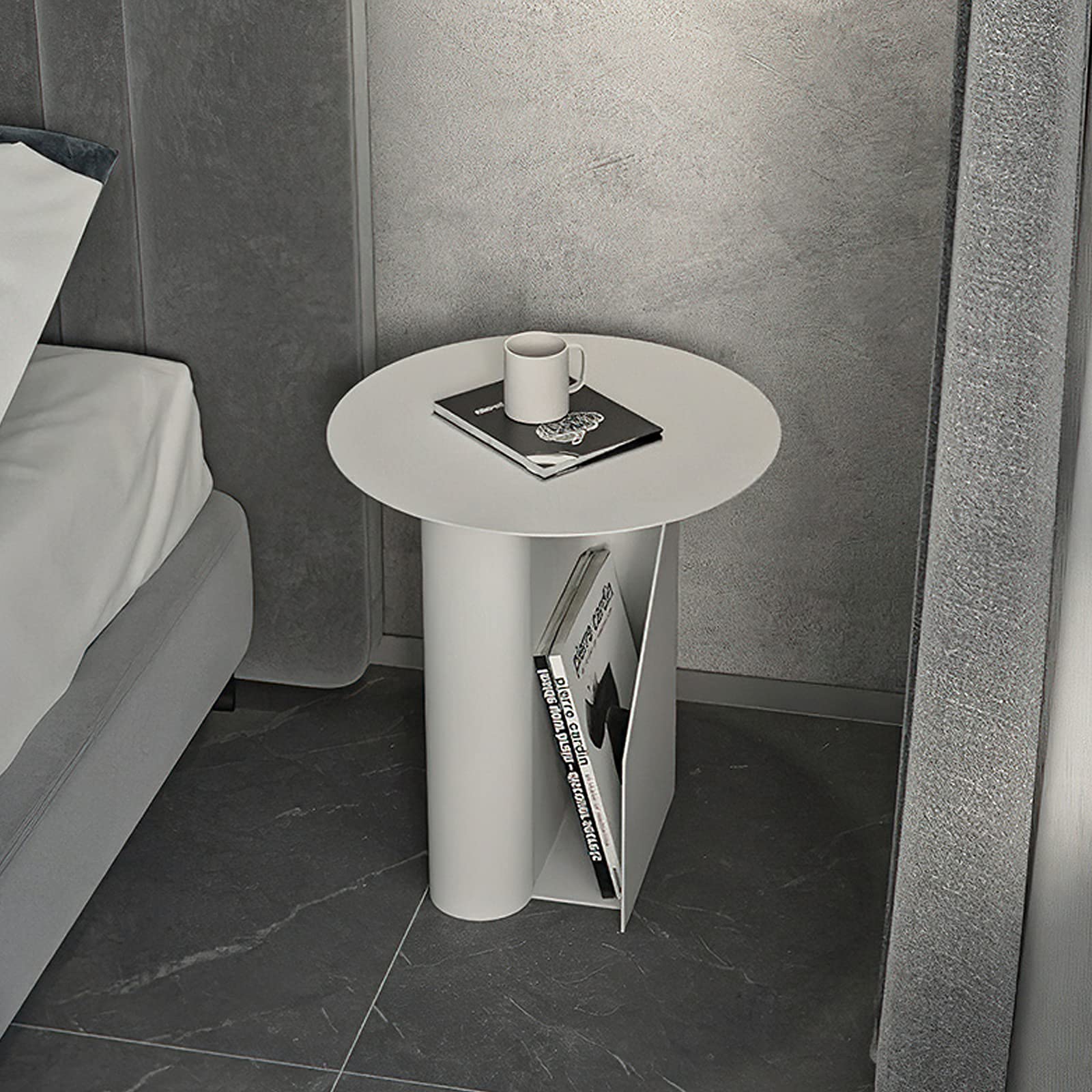 Petite table d'appoint de chambre pour optimiser les petits espaces