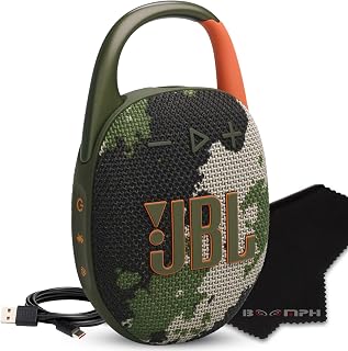 JBL Clip 5 Portable Bluetooth Speaker, IP67 Waterproof & Dustproof, Long Lasting Battery - Squad - Boom h's comprehensive Price In India