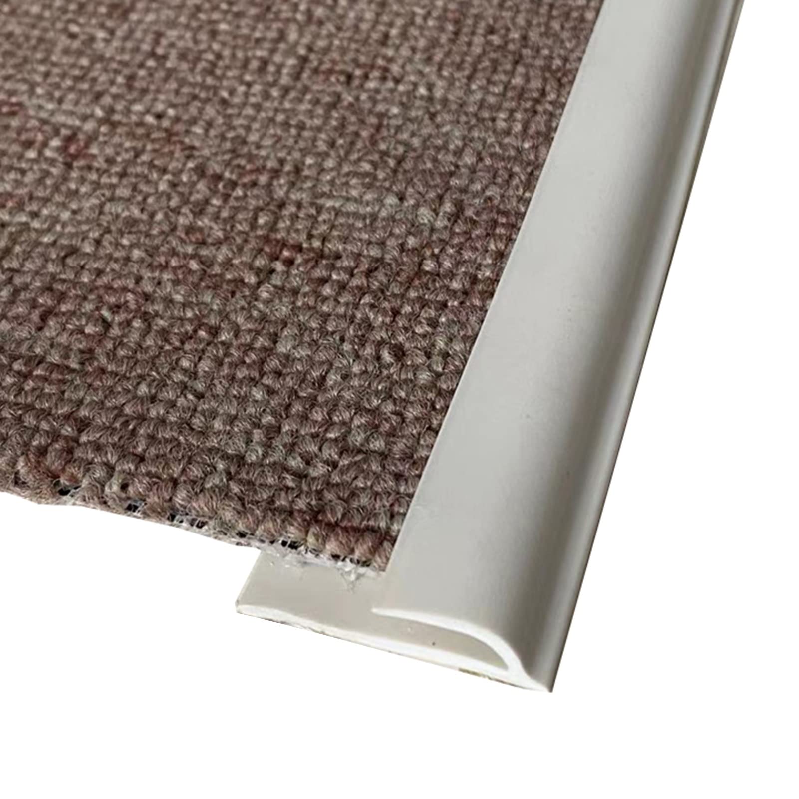 Scumlovy Self Adhesive Flooring Threshold Strip Extra Long 7m (23ft) Beige Carpet Edge Trim for Doorway Joining Tile Wood to