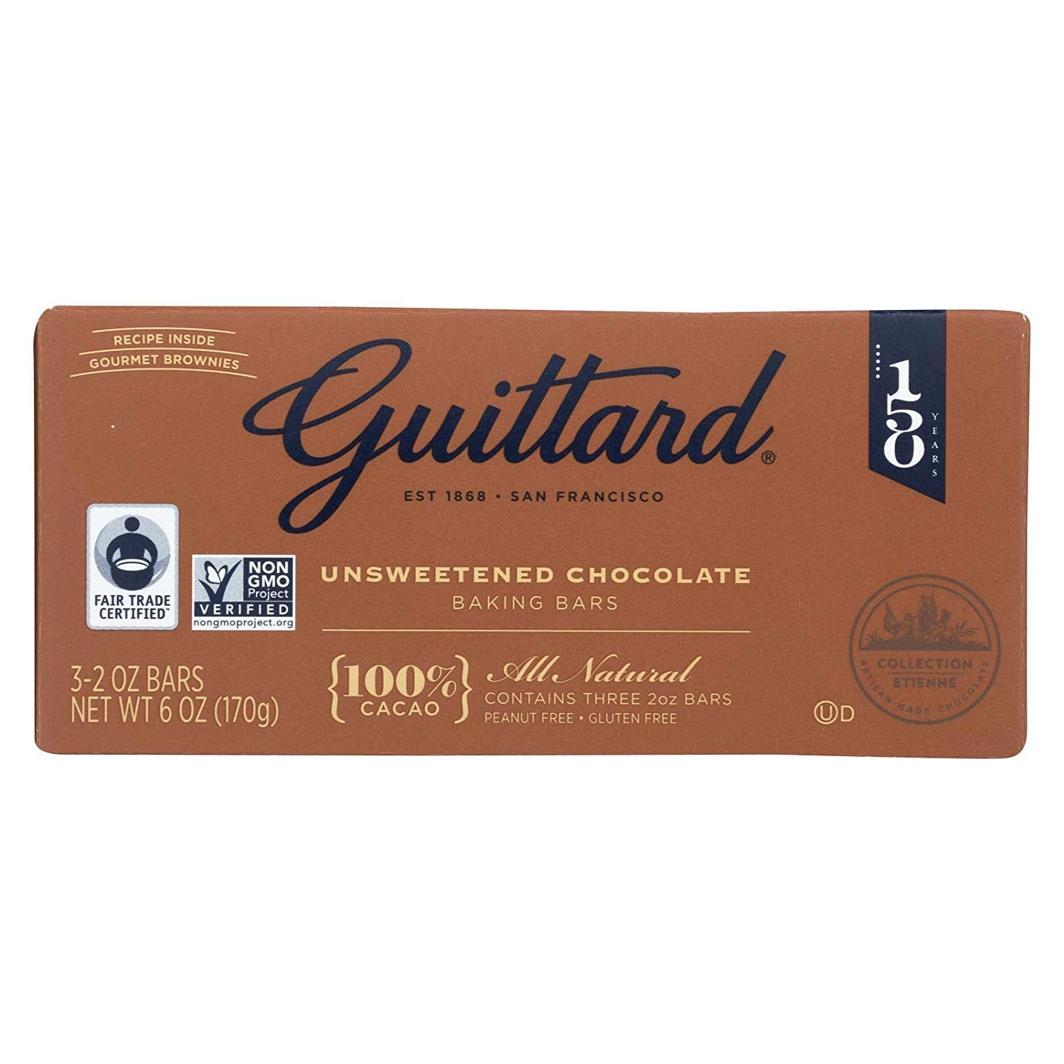 Guittard Chocolate 100% Unsweetened 6 Oz (Pack Of 12)12