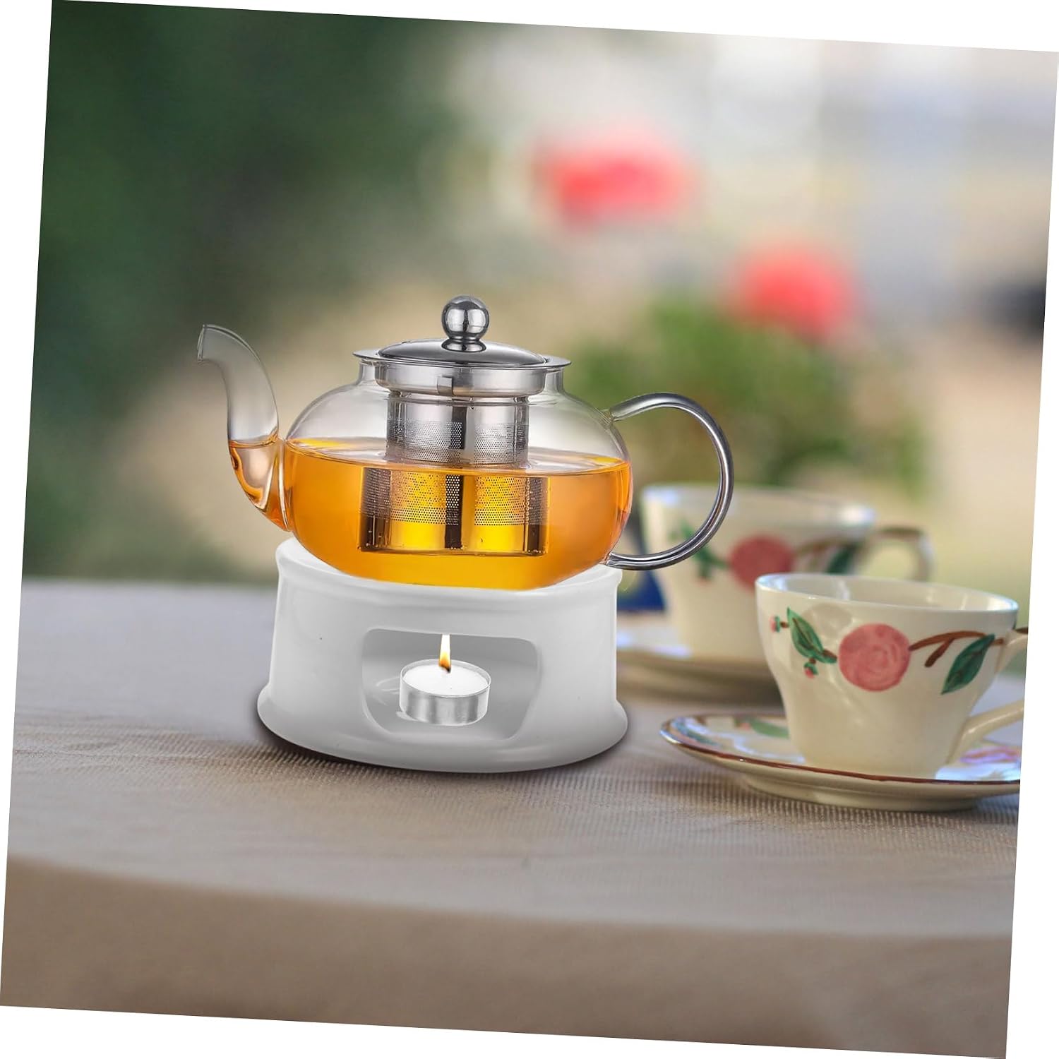 Teapot Warmer Stand Kettle Teapot Base Ceramic Heater Multi-use Vintage Design