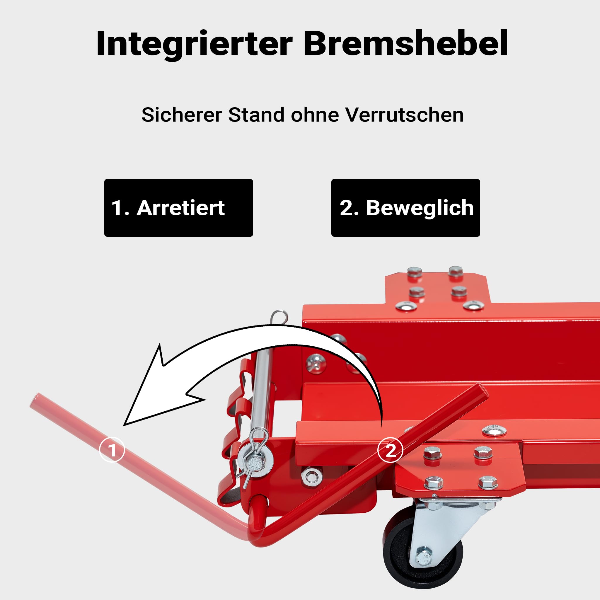 Rangierschiene Motorrad bis 570 kg Rangierhilfe Rangierheber Rangierplatte