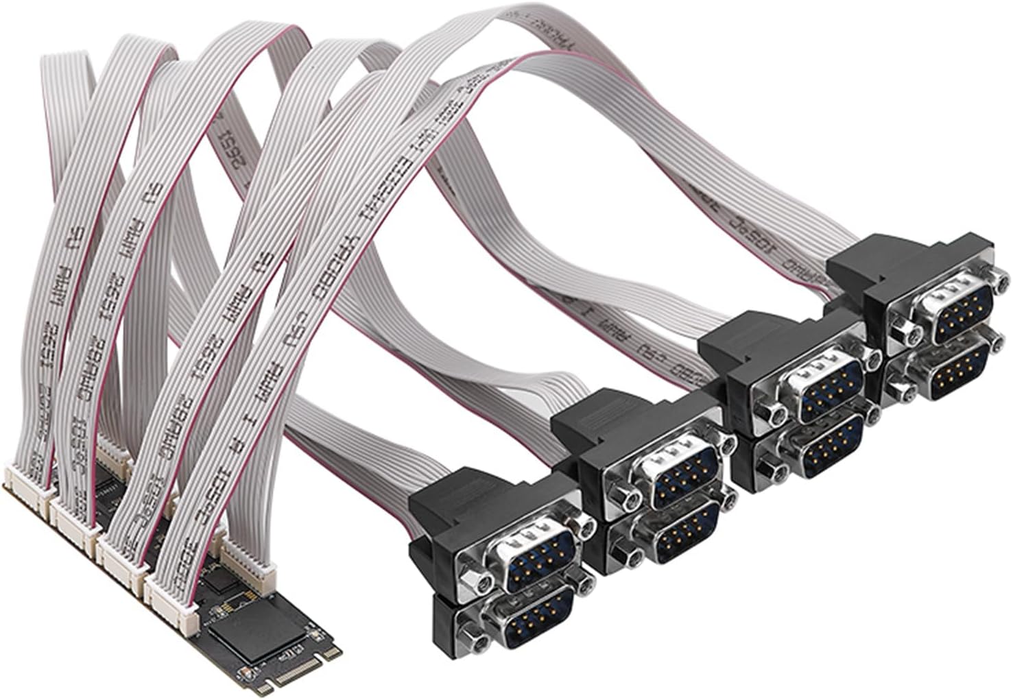 Serial Card High-Speed M2- to 8-Port RS232 Serial Ports Expansion Card with EXAR 17V358 Chip IO-M2F358C-8S M.2 B+M Key Slot