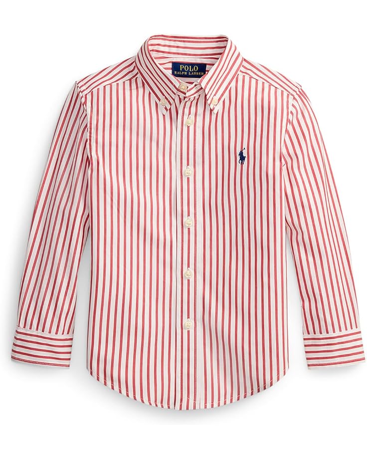 Polo Ralph Lauren Kids Plaid Cotton Poplin Shirt (Toddler/Little Kid) - Main View