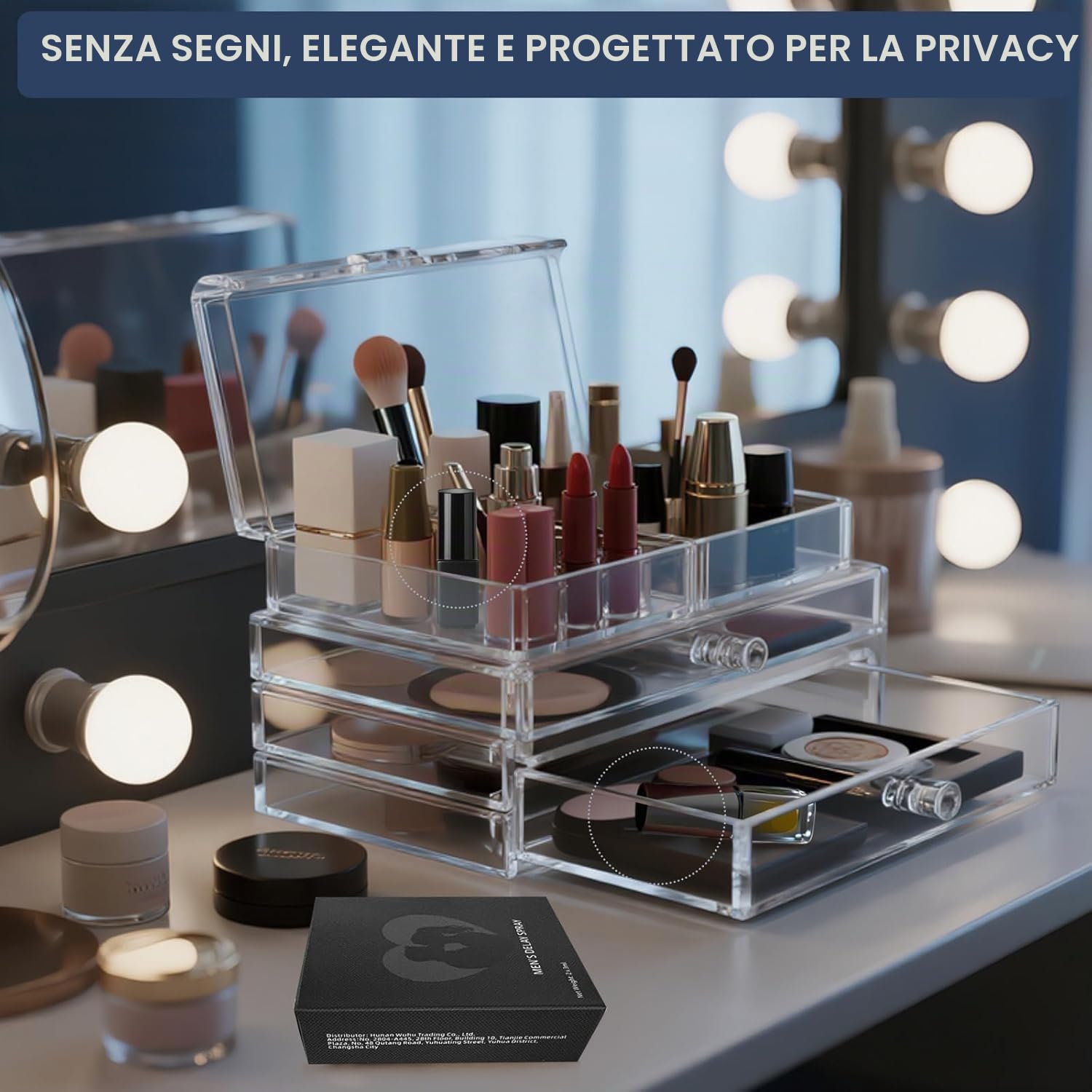 Set di 2 spray ritardante naturale per uomo, formula vegetale per controllo della sensibilità, aiuto alla prolunga, senza intorpidimento, migliora la resistenza e il piacere