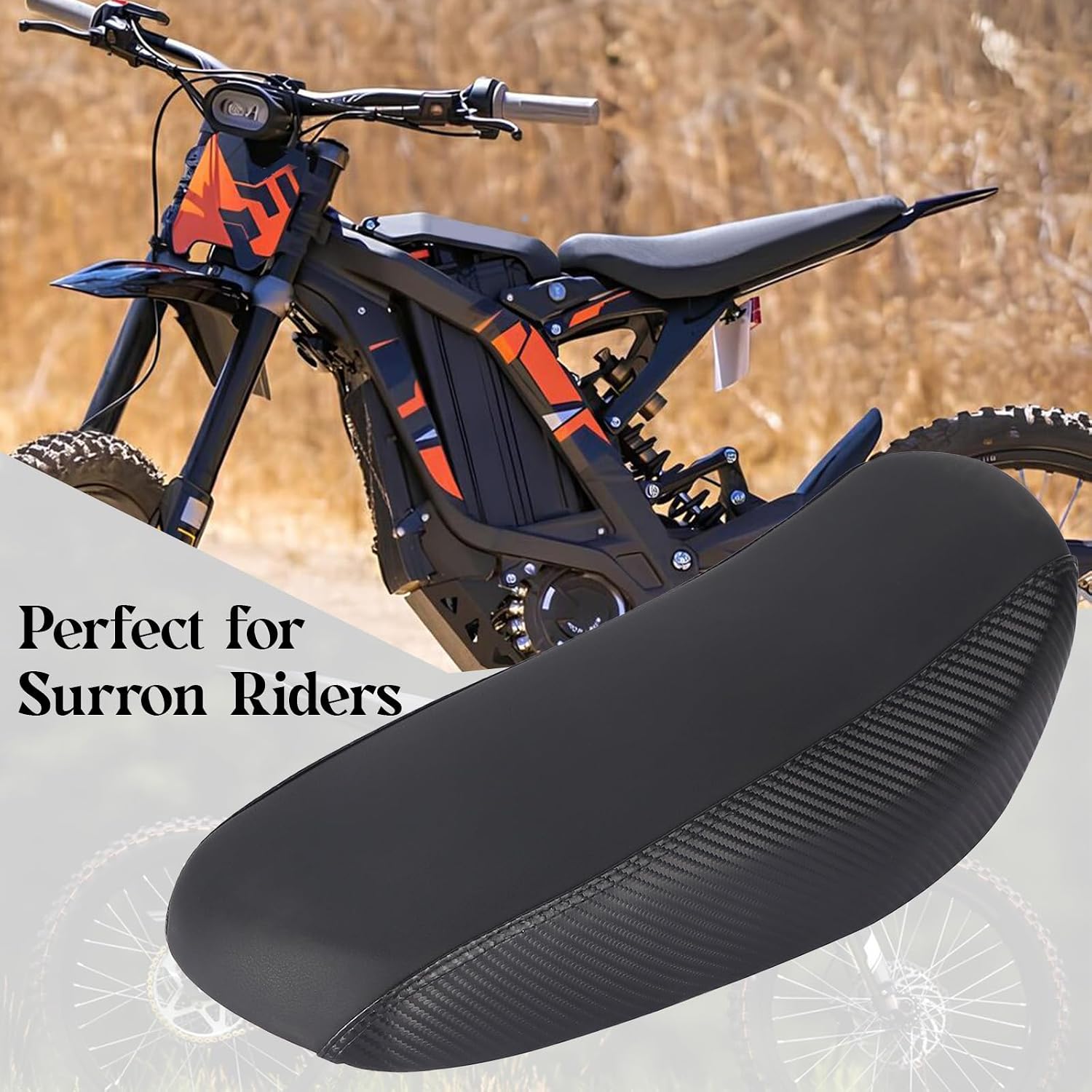Surron Seat,Standard Motorcycle Seat Cushion Electric Dirt Bike Seat With Sur Ron Black