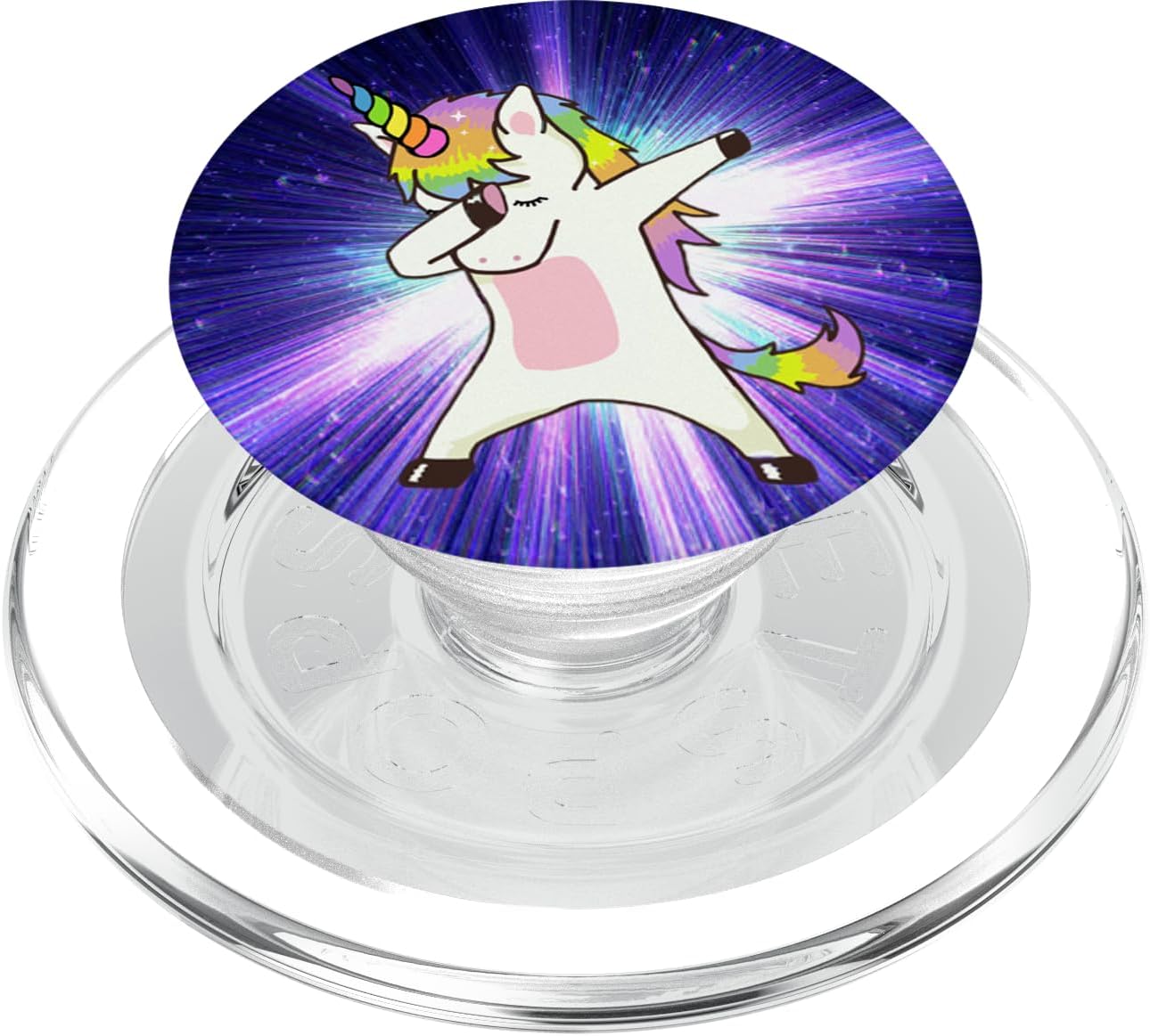 Unicorn Dab Dance in Phenomenal Space PopSockets PopGrip for MagSafe