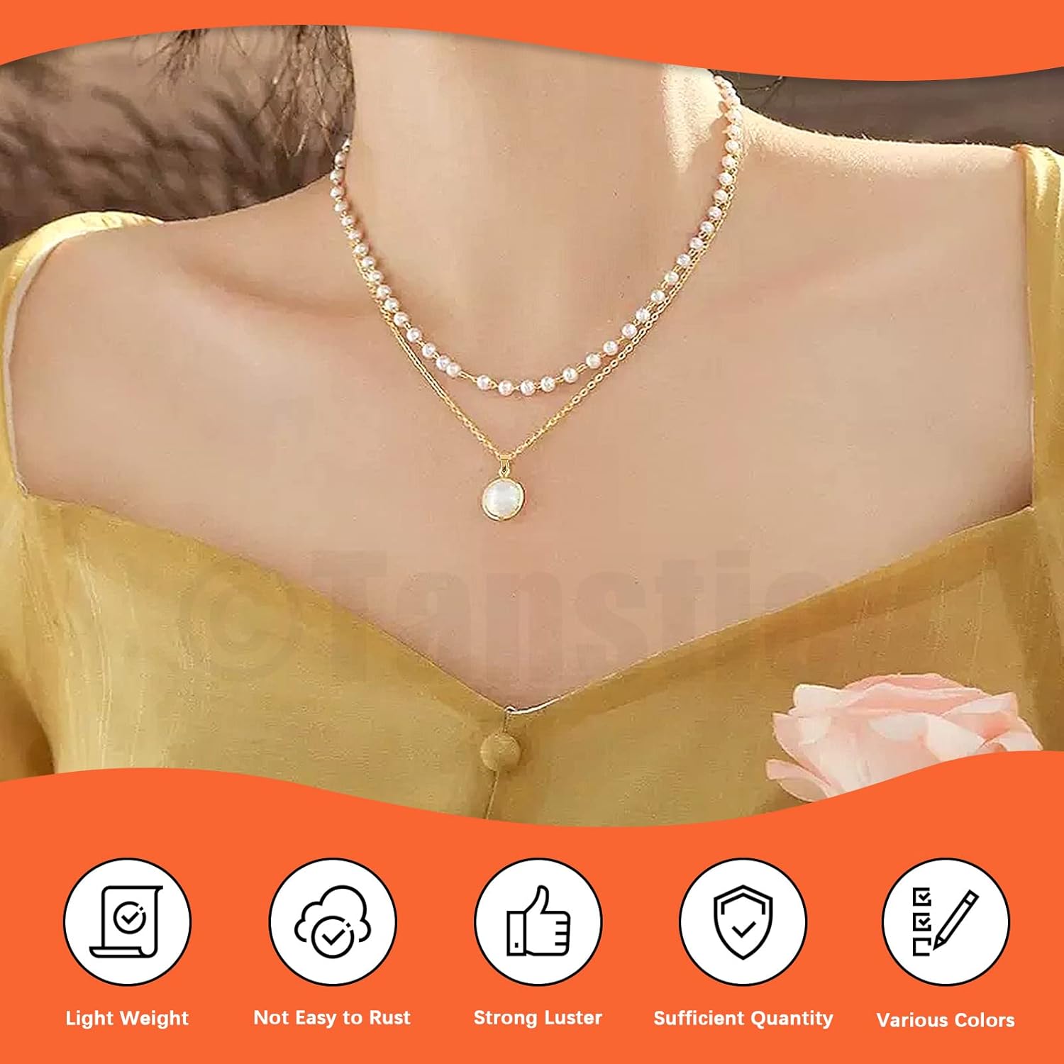 Tanstic 640Pcs 5 Colors Metal Necklace Pinch Clip Kit, Mixed Snap Pinch Clip Bail Clasps Necklace Dangle Charm Pendant Clasps Claw Bail Hook Pendant Connectors Clasp for Jewelry Craft Making - Image 5