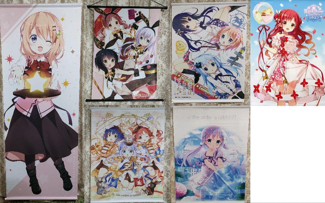 Amazon.co.jp: ご注文はうさぎですか タペストリー6本セット ココア 