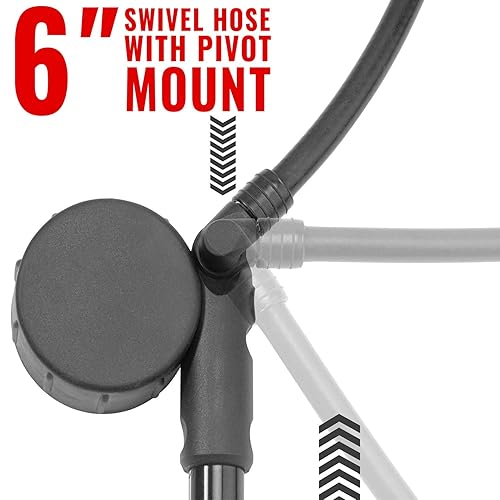 Miniatura 9 de PRO BIKE TOOL Bomba de choque para bicicletas de montaña y carretera - Bomba de choque de bicicleta de alta presión de 300 PSI - Ideal para