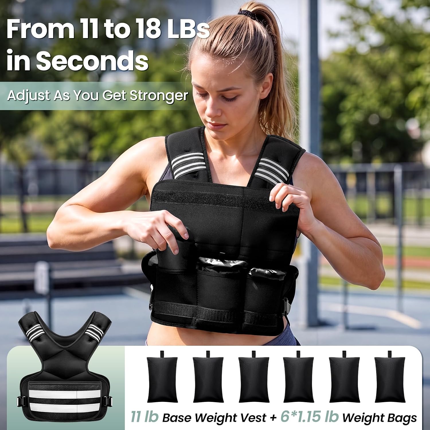 Adjustable Weighted Vest thumbnail 6