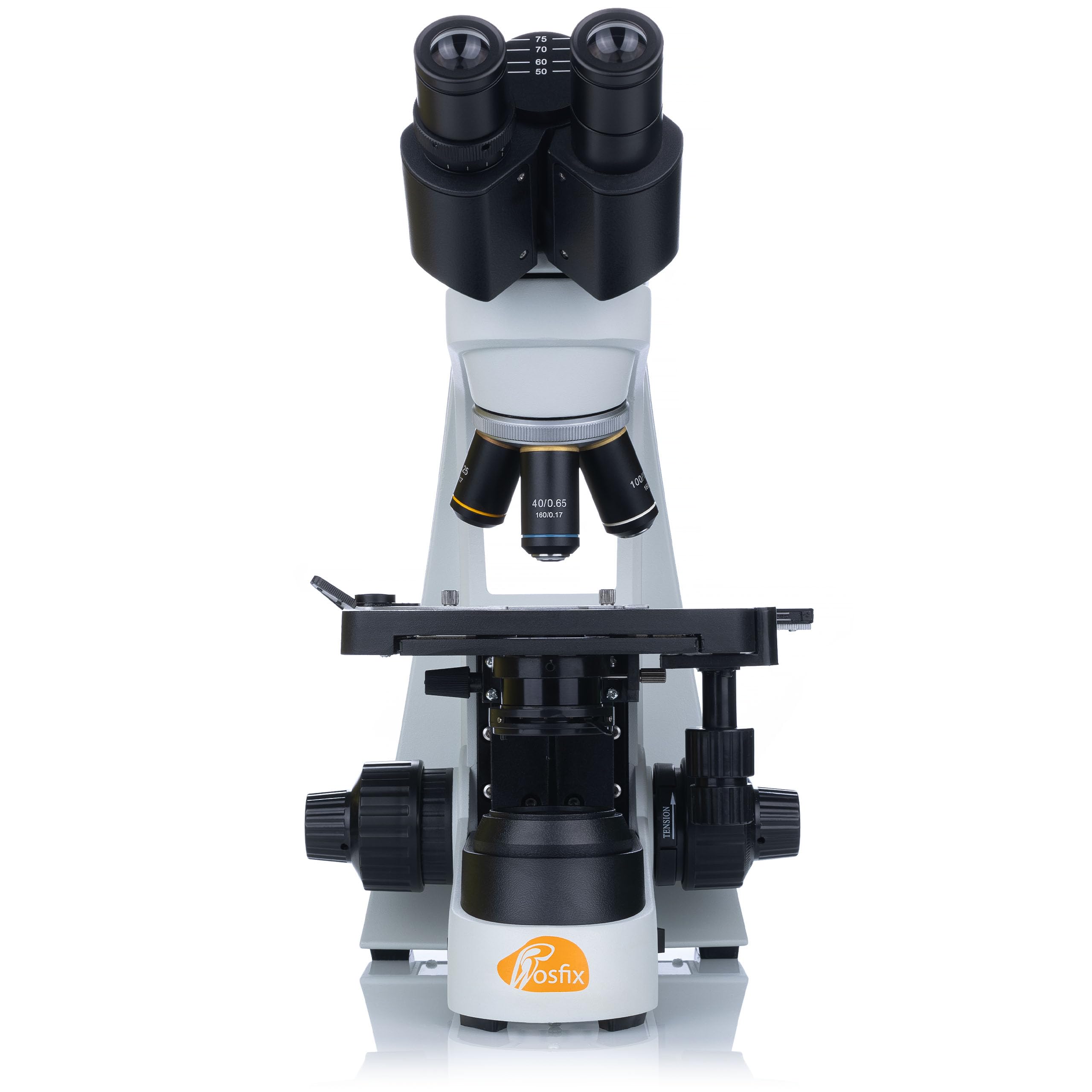 Rosfix Ceres Pro MBCP Microscopio biológico – Óptica planar WF10x, objetivos 4x–100x, LED 3W, cabeza binocular 30° | Investigación, Laboratorio, Educación | Microscopio profesional
