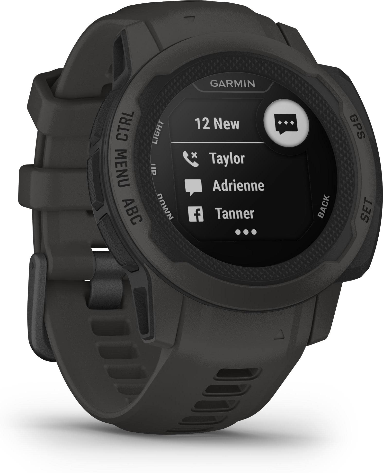 Garmin Instinct 2S, Smartwatch, 40mm, Rugged design, Autonomia 21 giorni, +30 app multisport, GPS, Cardio, SpO2, Activity Tracker 24/7, Connect IQ (Graphite)