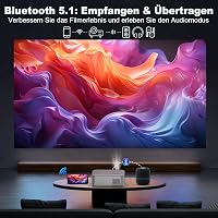 FRESHDEW Natív 1080P WiFi Projektor Bluetooth 5.2 Kapcsolattal - Elektromos Fókusz, 26000L LCD Házimozi Vetítő iOS/Android Kompatibilitással 3