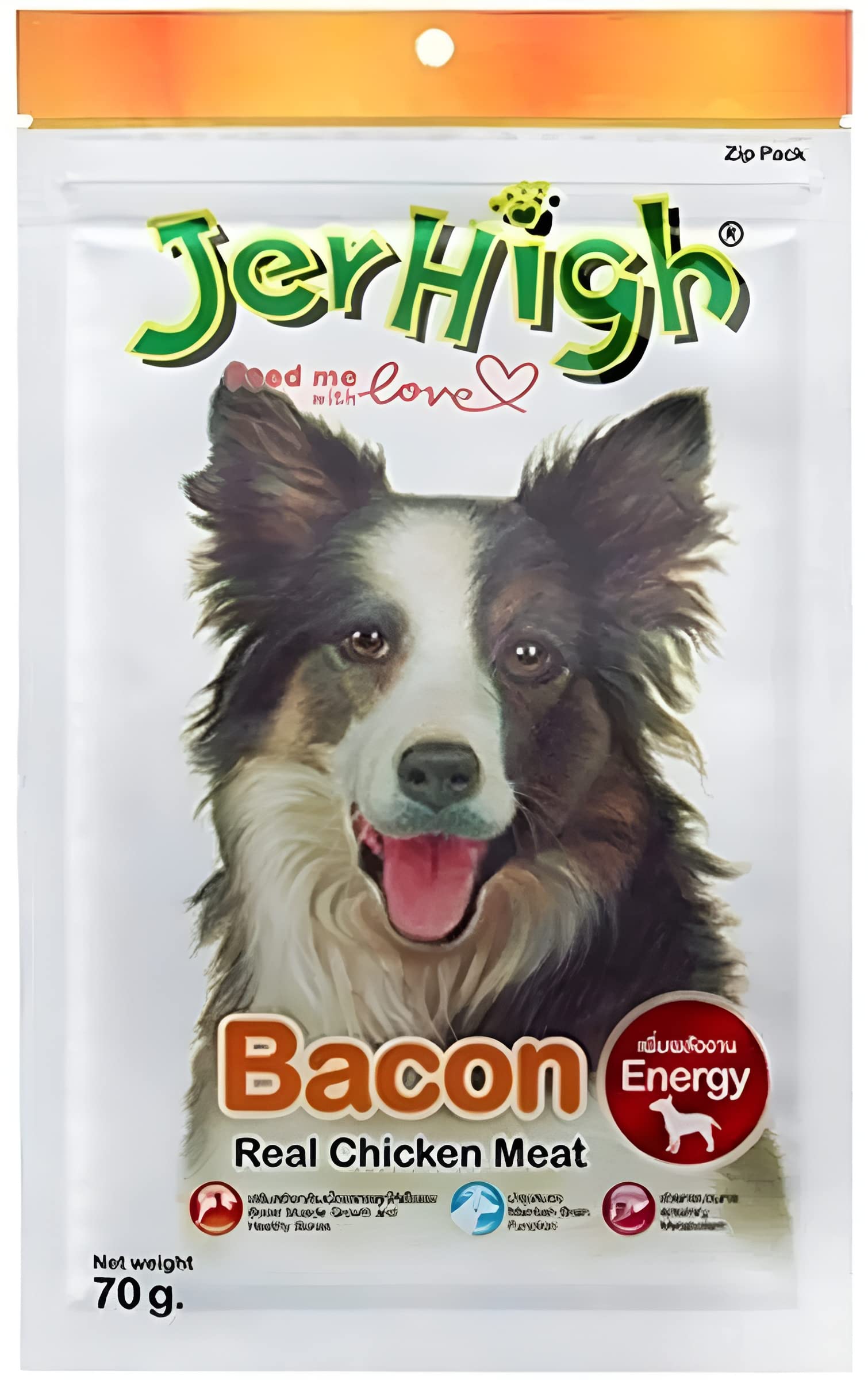 Jerhigh Real Chicken Meat Bacon Stick Dog Treats, Fully Digestible Healthy Snack & Training Treat Size- 70gm (Pack of 3) (B0C4B16Y8Q) Amazon Price History, Amazon Price Tracker