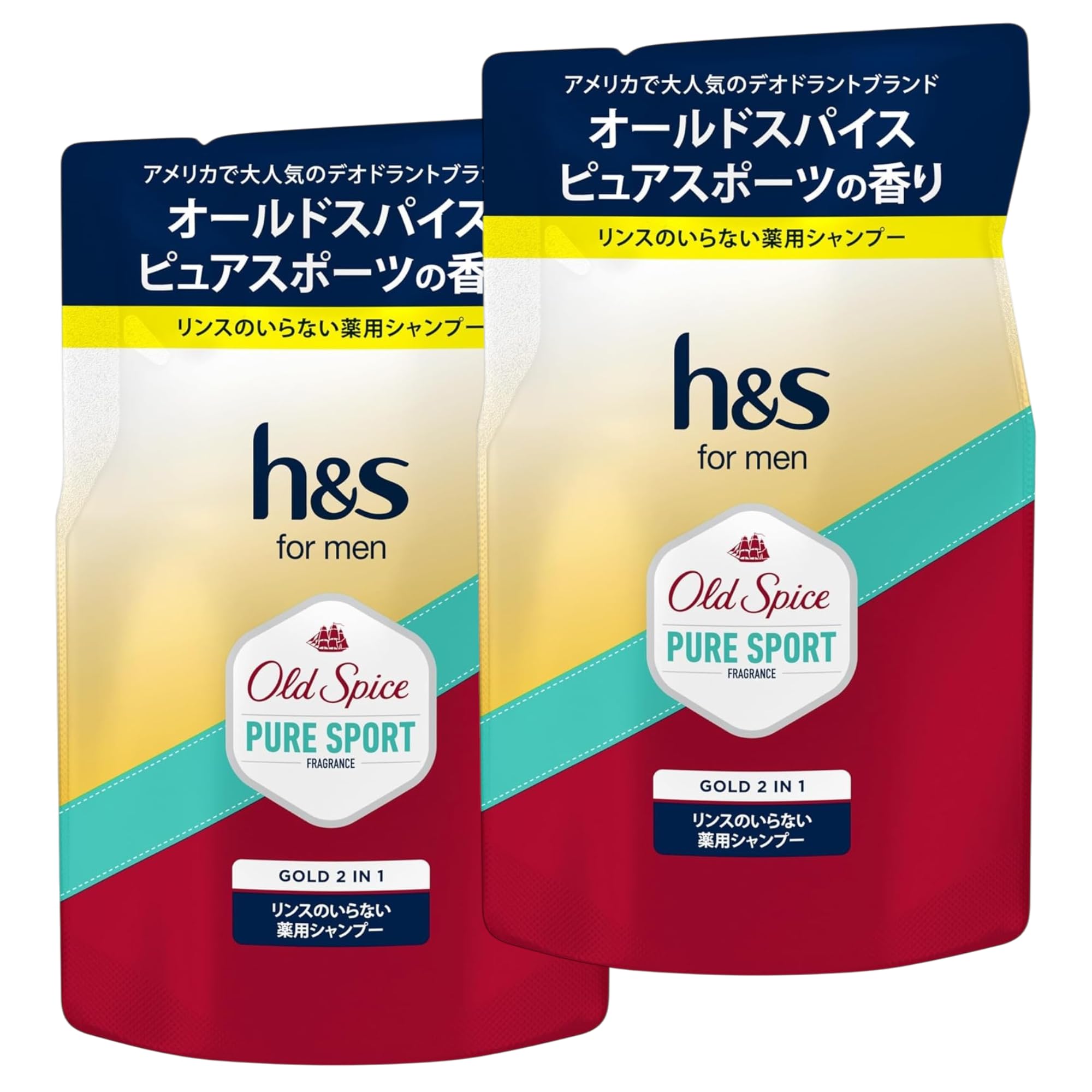 【まとめ買い】h&s for men ゴールド 2in1 シャンプー オールドス…