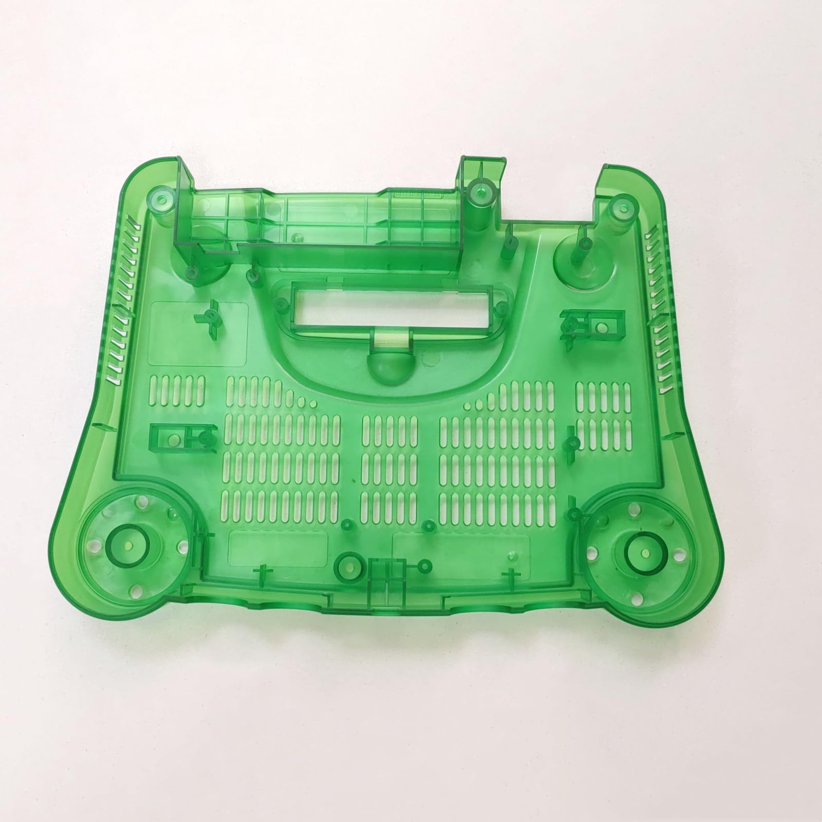 Hzxkqmil Coque de rechange complète pour console de jeux vidéo rétro N64 | Coque translucide accessoires de réparation avec tournevis pour console de jeu N64 Cyan transparent