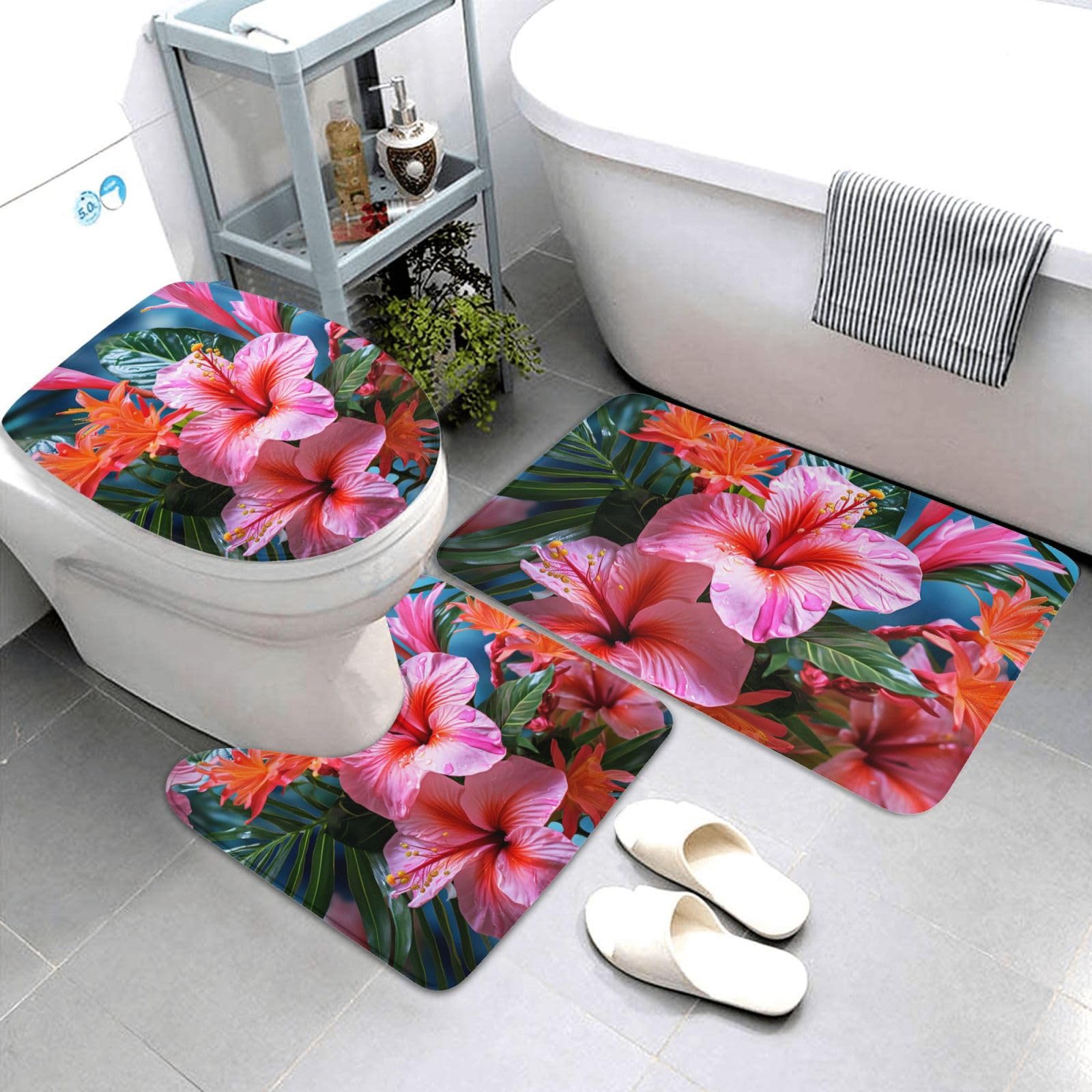 Tapis de salle de bain super absorbants et antidérapants pour un sol sec