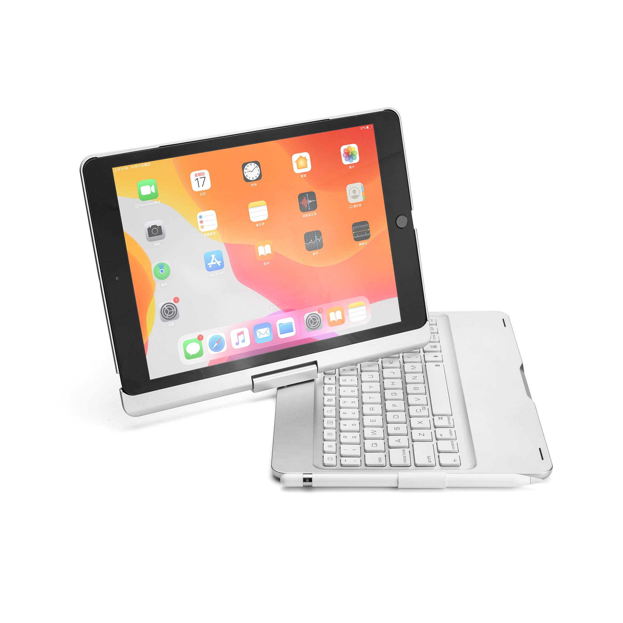 Amazon.co.jp: 【PCATEC】 iPad 10.2キーボードケース 360度回転機能 7