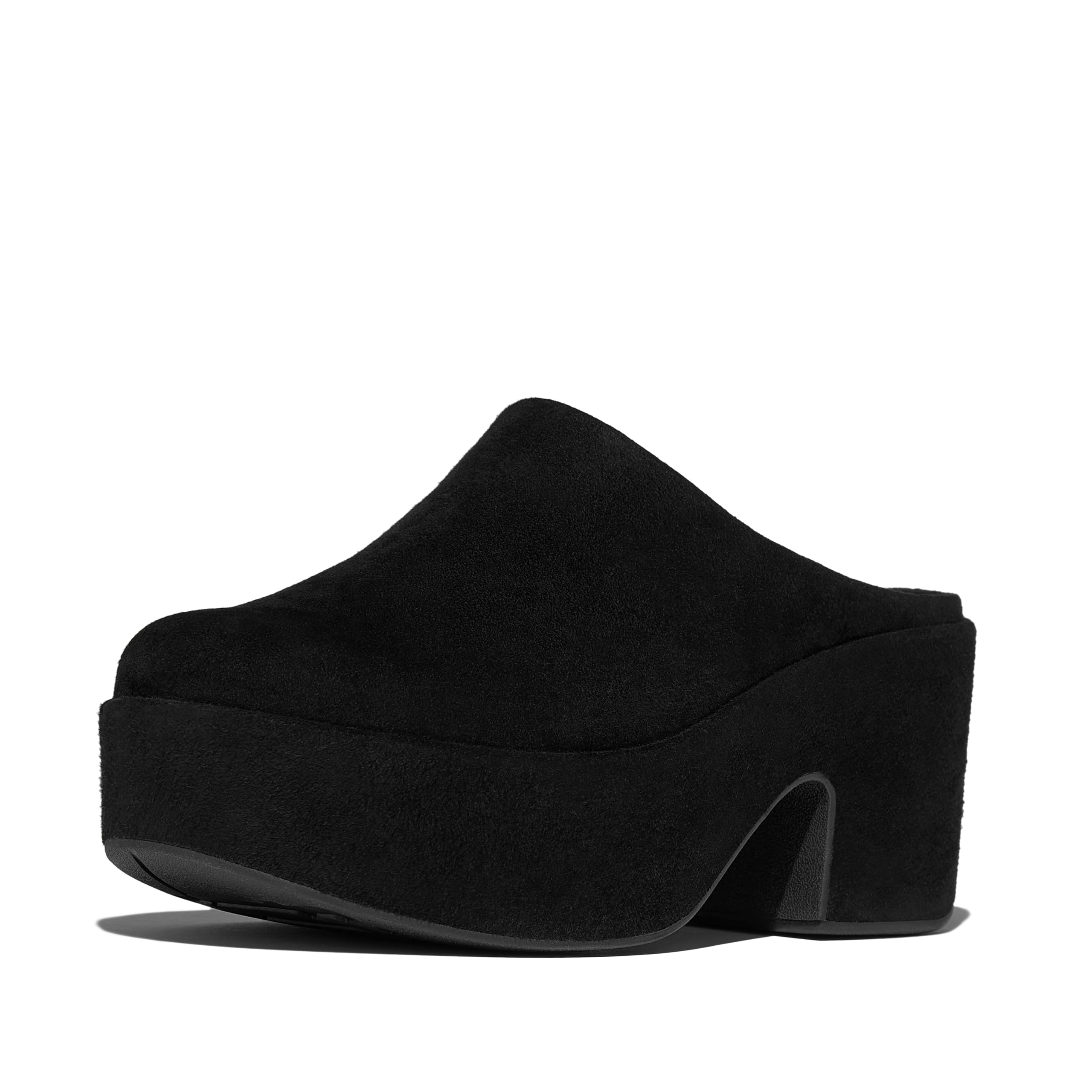 Fitflop Platfforms Full-Suede Heeled Mules, Ciabatte Donna