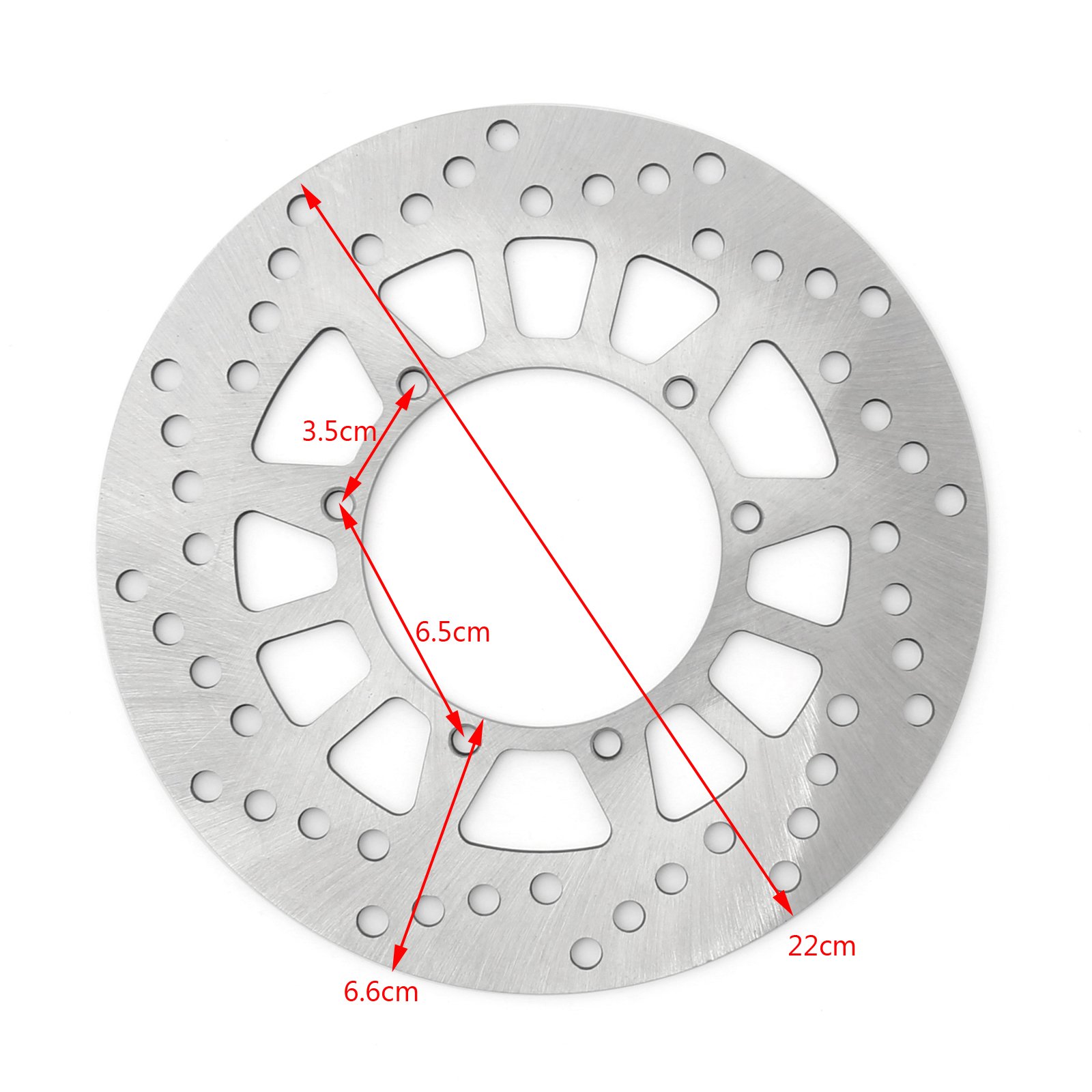 Topteng Disque de Frein Avant du Rotor 5XT-2582T-00-00 adapté pour Yamaha DT TW 125/200, YZ 125/250/490, XG250 Tricker, St/XT 225, TTR 230