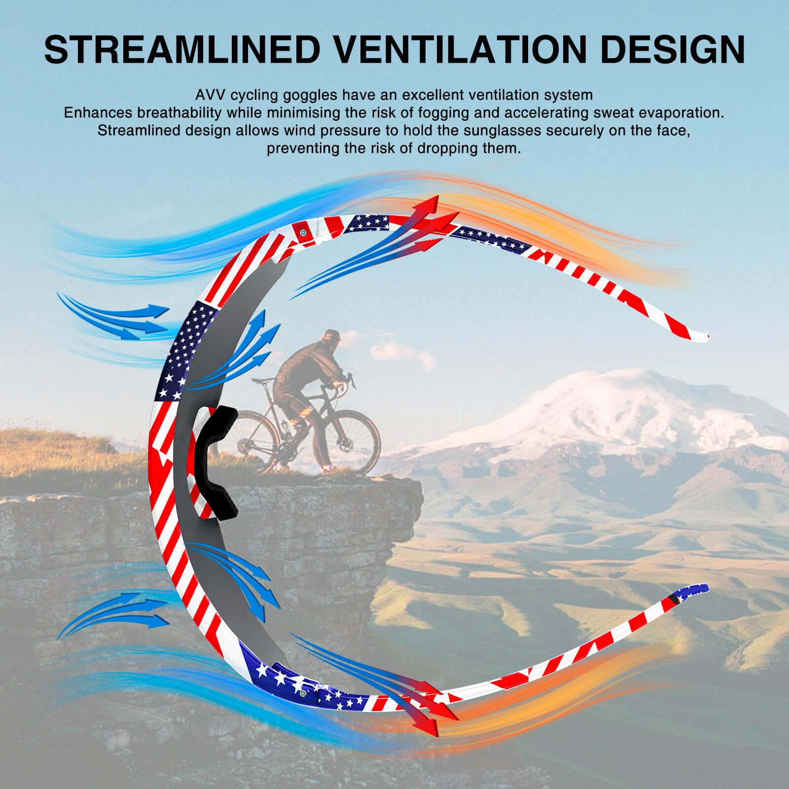 AVV Occhiali da sole da baseball, polarizzati UV400, per ciclismo, uomini, donne e ragazzi, occhiali da sole da corsa per sport, pesca e bici