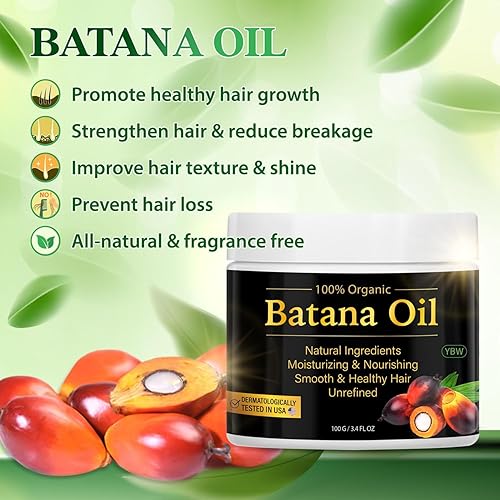 Miniatura 6 de Aceite de batana crudo 100% natural para el crecimiento del cabello, aceite para el cabello Dr. Sebi de Honduras, evita la pérdida de cabello,
