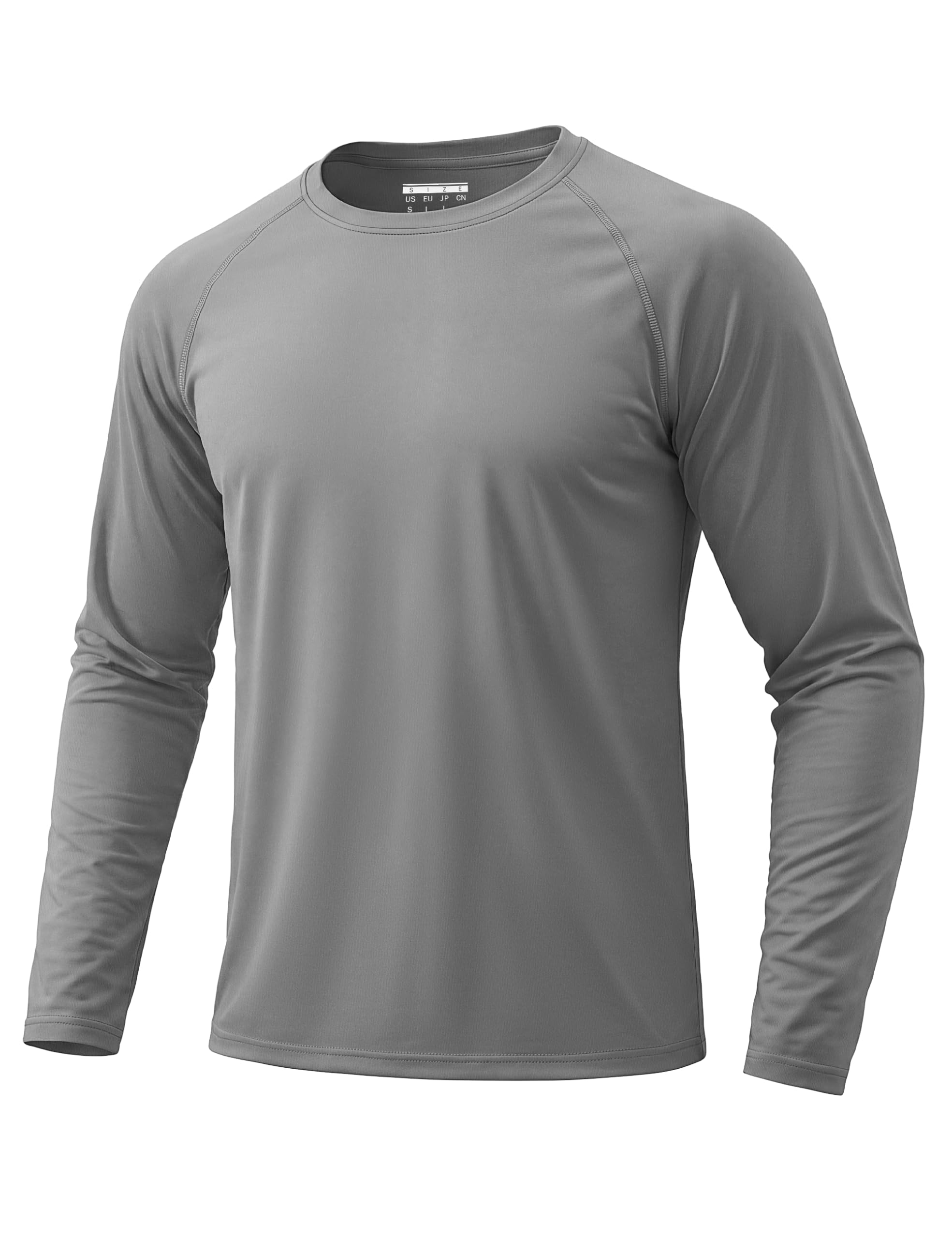 KEFITEVD Tshirt Herren Langarm UV Schutz Shirts Outdoor Funktionsshirt | UPF 50+ Rashguard, Atmungsaktiv, Leicht, Schnelltrocknend, Weiches Polyester, Flache Nähte, Knitterarm