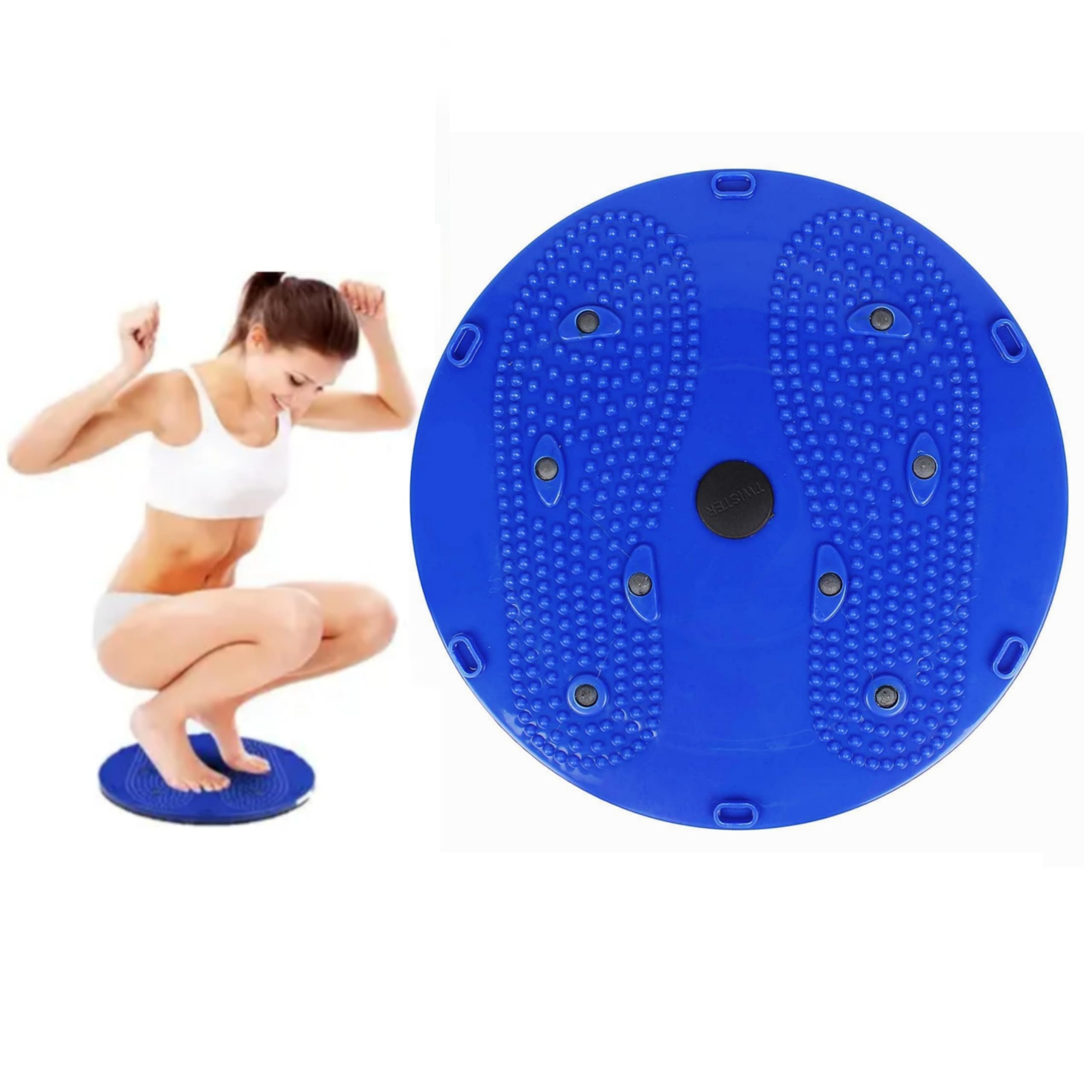 Tummy Twister Exercise Magnetic Disc 5 in 1 Rotating Balance Board for Fitness and Weight Loss (Pack of 1)-image-0