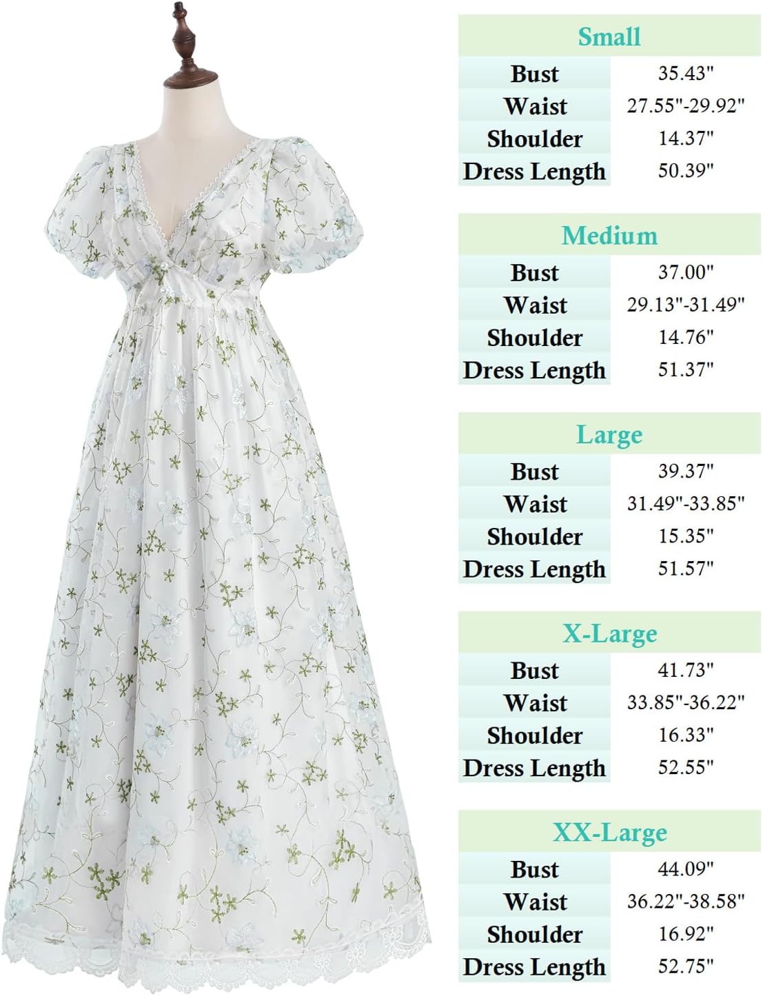 LTAKK Regency Dress Women Regency Costume Empire Waist Tea Party Embroidery Victorian Gown with Sash and Gloves