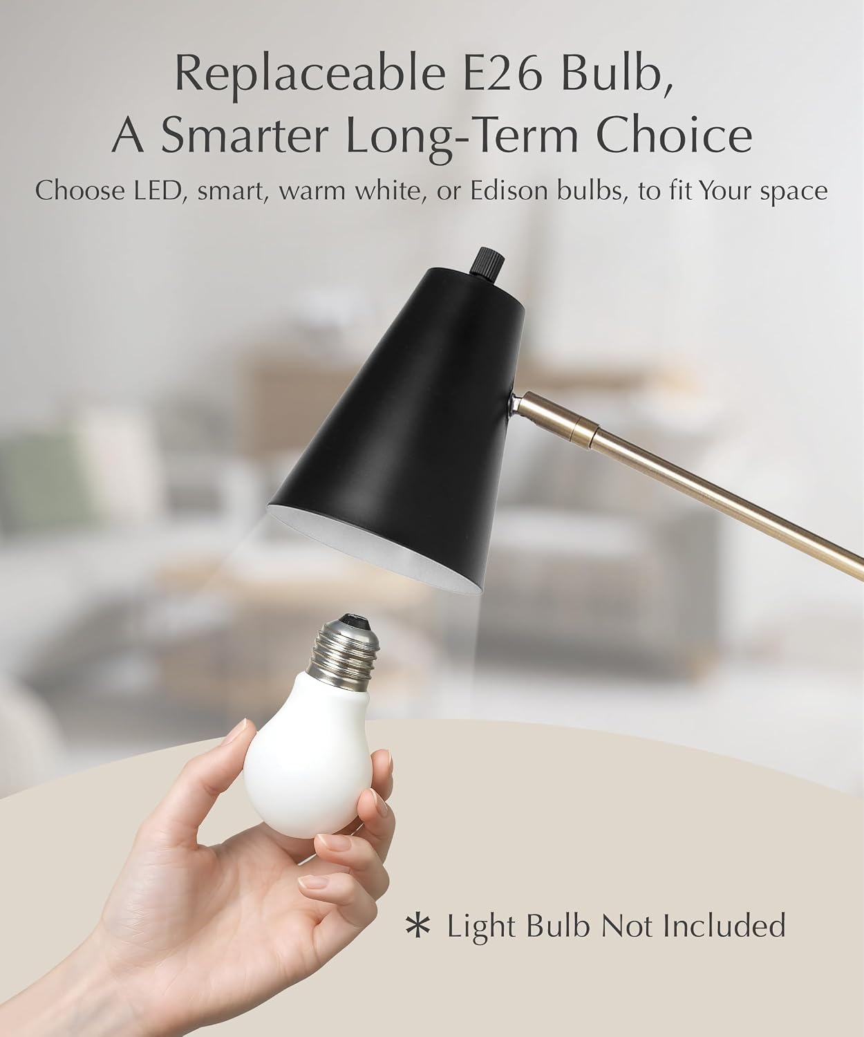 HarvestLand HaloBar Black Mordern Desk Lamp Reading Lamp for Home Office image 4