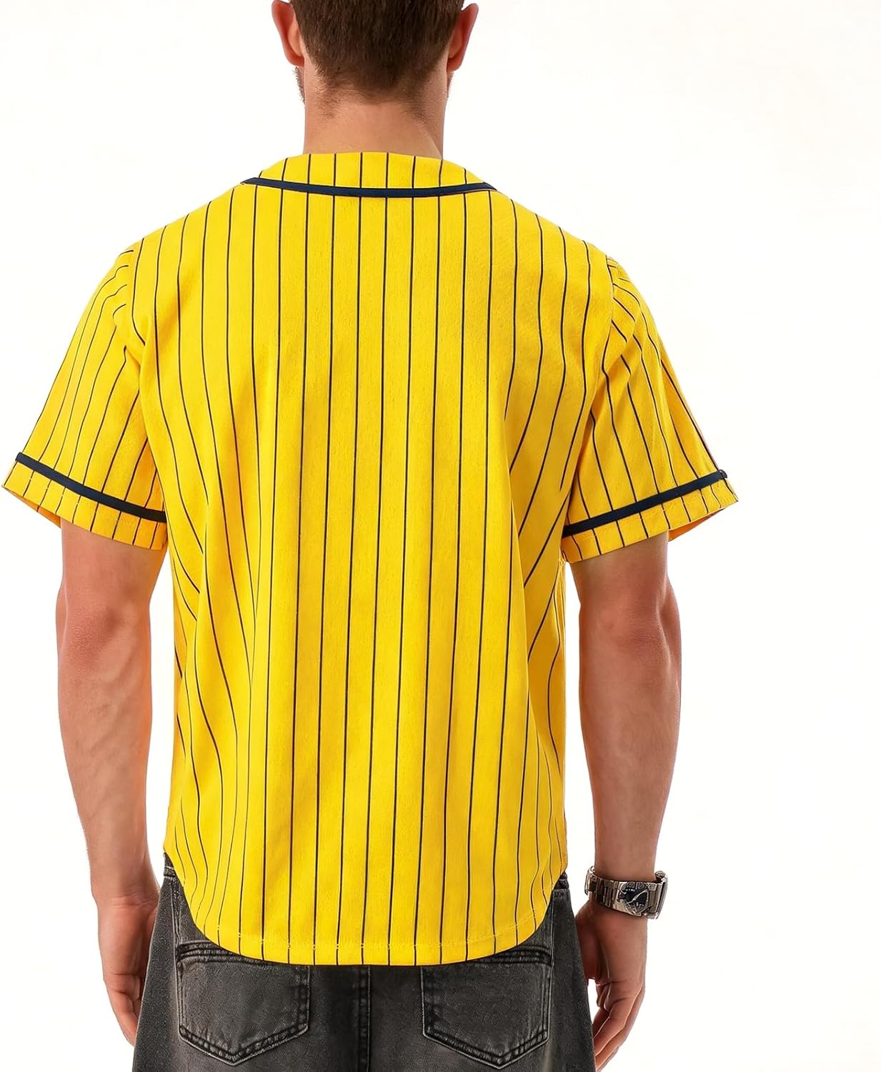 Baseball Jersey Shirts for Men Women Graphic Baseball Game Day Fan Jerseys Button Up Short Sleeve Cardigan Tops