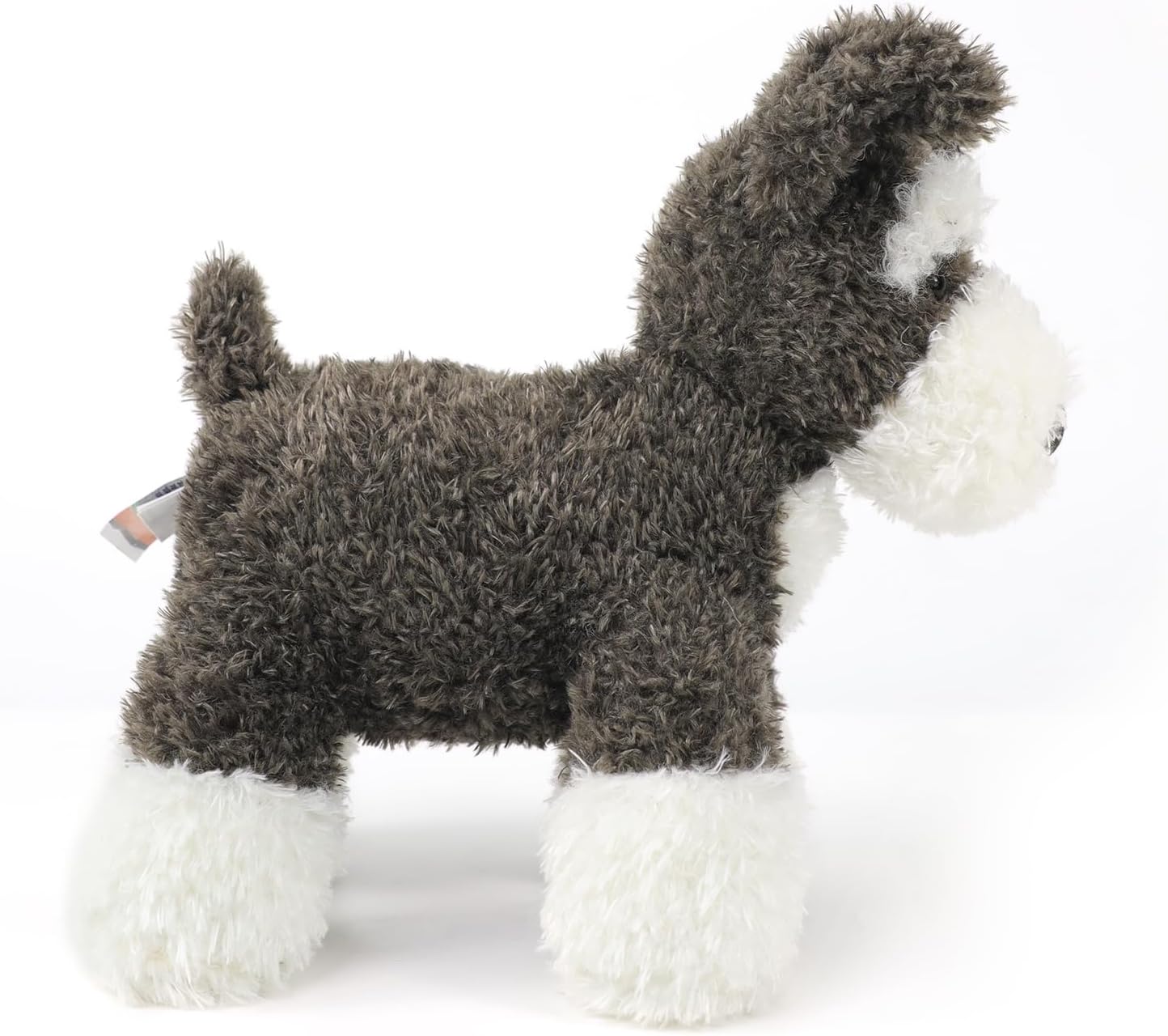 RECUR Schnauzer Dog Stuffed Animal Plush Toy,Soft Plushie 10 Inches