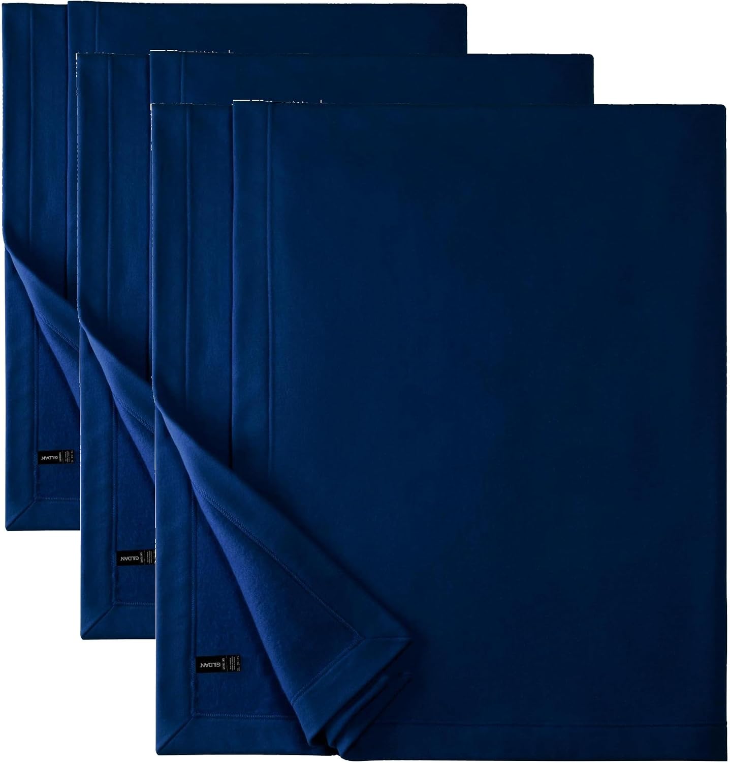 Gildan Heavy Blend Fleece Blanket, Style G18900, Navy, 50" x 60" (Pack of 3)
