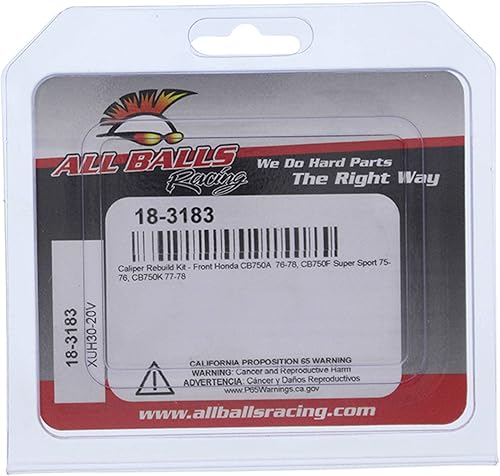 Miniatura 4 de All Balls Racing Kit de reconstrucción de pinza delantera 18-3183 compatible conreemplazo para Honda CB750A 1976-1978, CB750F Super Sport 1975-1976,