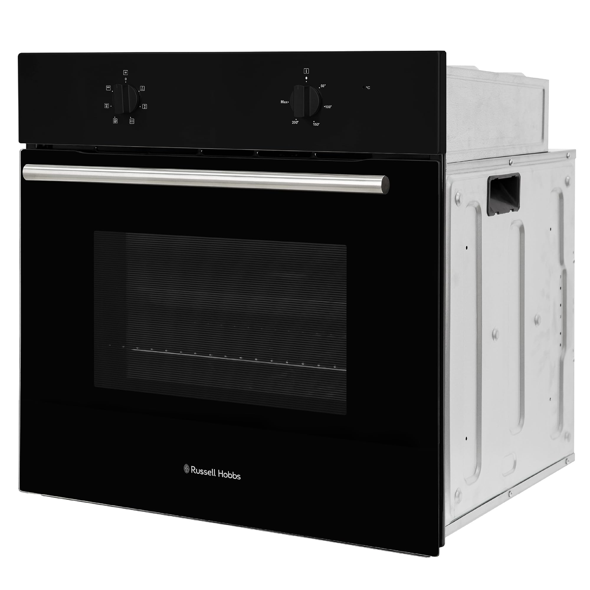 Russell Hobbs 70L, 60cm Wide, Single Electric Built-in Fan Oven and Grill in Black, 6 Oven Functions, RHFEO7004B — view 9
