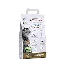 Almo Nature Grain Texture | Lettiera per Gatti 100% Vegetale, Biodegradabile e Compostabile – Agglomerante, Assorbente, No Odori, Non si Attacca al Pelo – 2.5kg