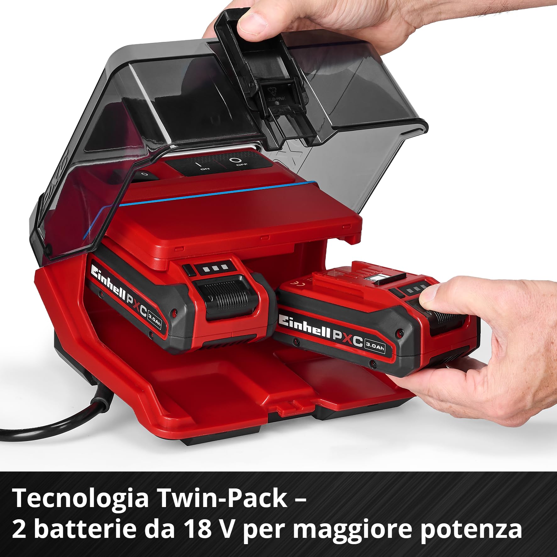 Einhell Pompa per acque chiare GE-PP 36 RB-A Li-Solo Power X-Change (36 V, pressione mandata 3 bar, portata 4500 l/h, altezza mandata max. 30 m, pompa 2 in 1, incl. collo di cigno, senza batteria)