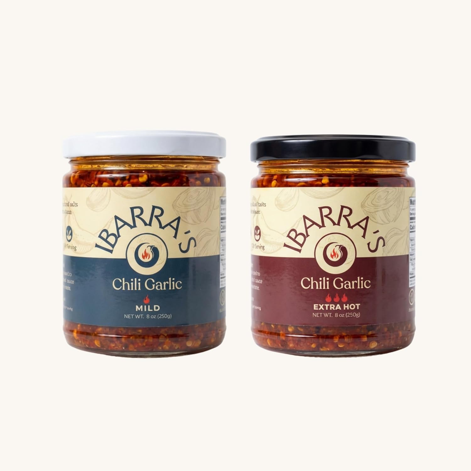 IBARRA'S Chili Garlic - Duo Pack (Pack of 2) (Mild & Extra Hot)