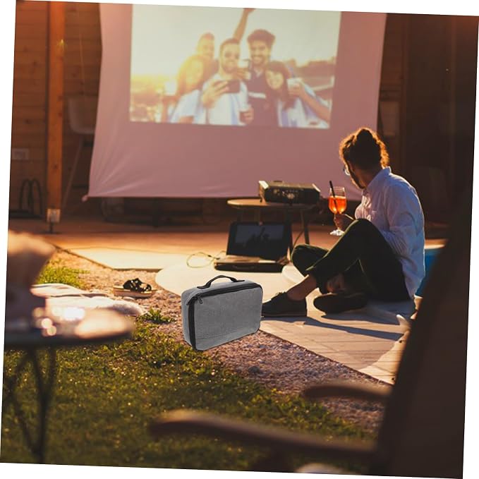 Funda portátil para proyector digital, bolsa de almacenamiento con protección integral para uso en casa, oficina y viaje, accesorio versátil miniatura 2