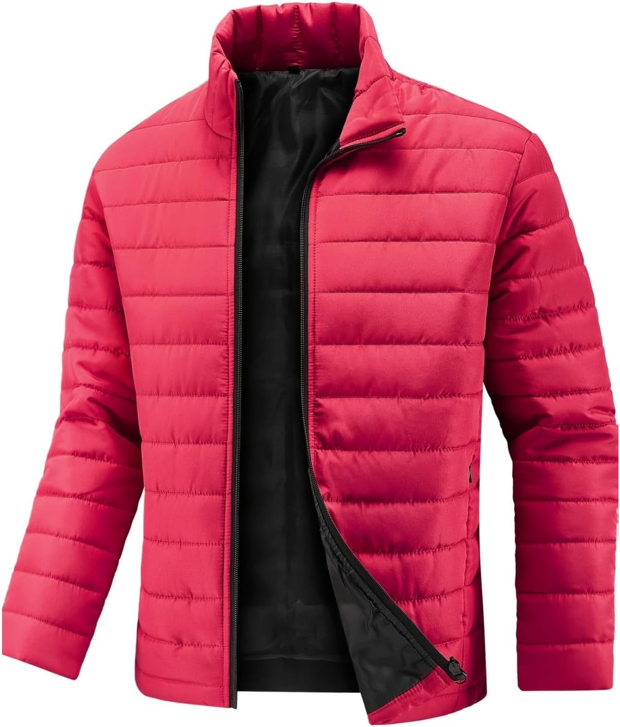 Men's Jackets Lightweight Warm Winter Coat Water Repellent Windbreaker Insulated Quilted Packable