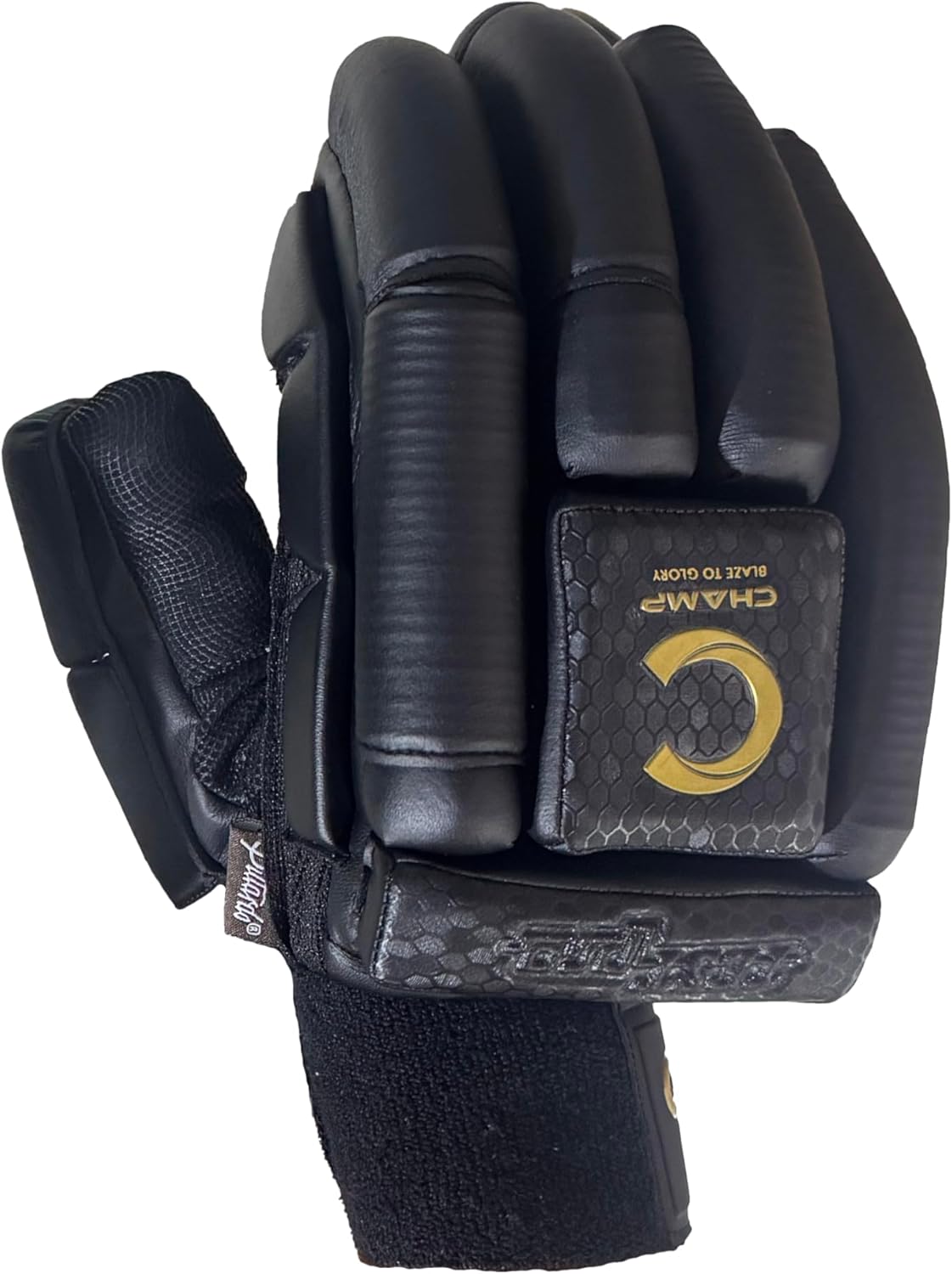 TOP Range White/Black Test PRO Sausage Finger Batting Gloves Plus Elbow Guard Combo