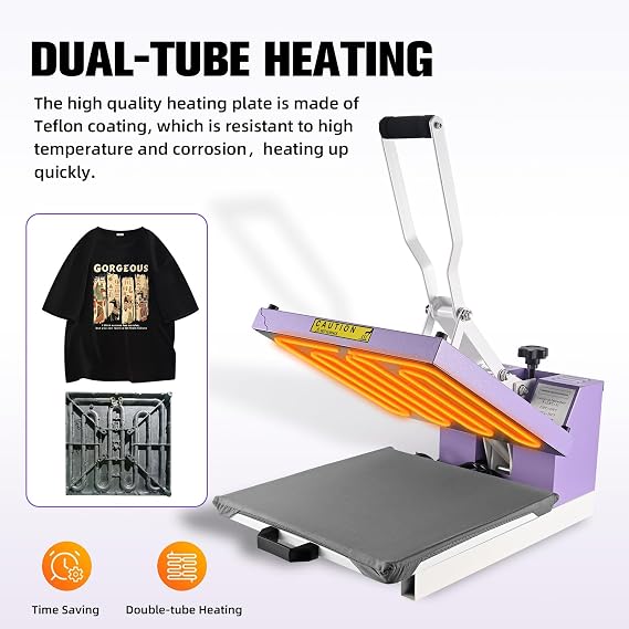 ColorSub Heat Press Machine for T Shirt, 38x38cm Sublimation Printer with Slide Out Platen Machine, DIY Personalization Heat Transfer Presse Vinyl for Fabrics Bag Pillow