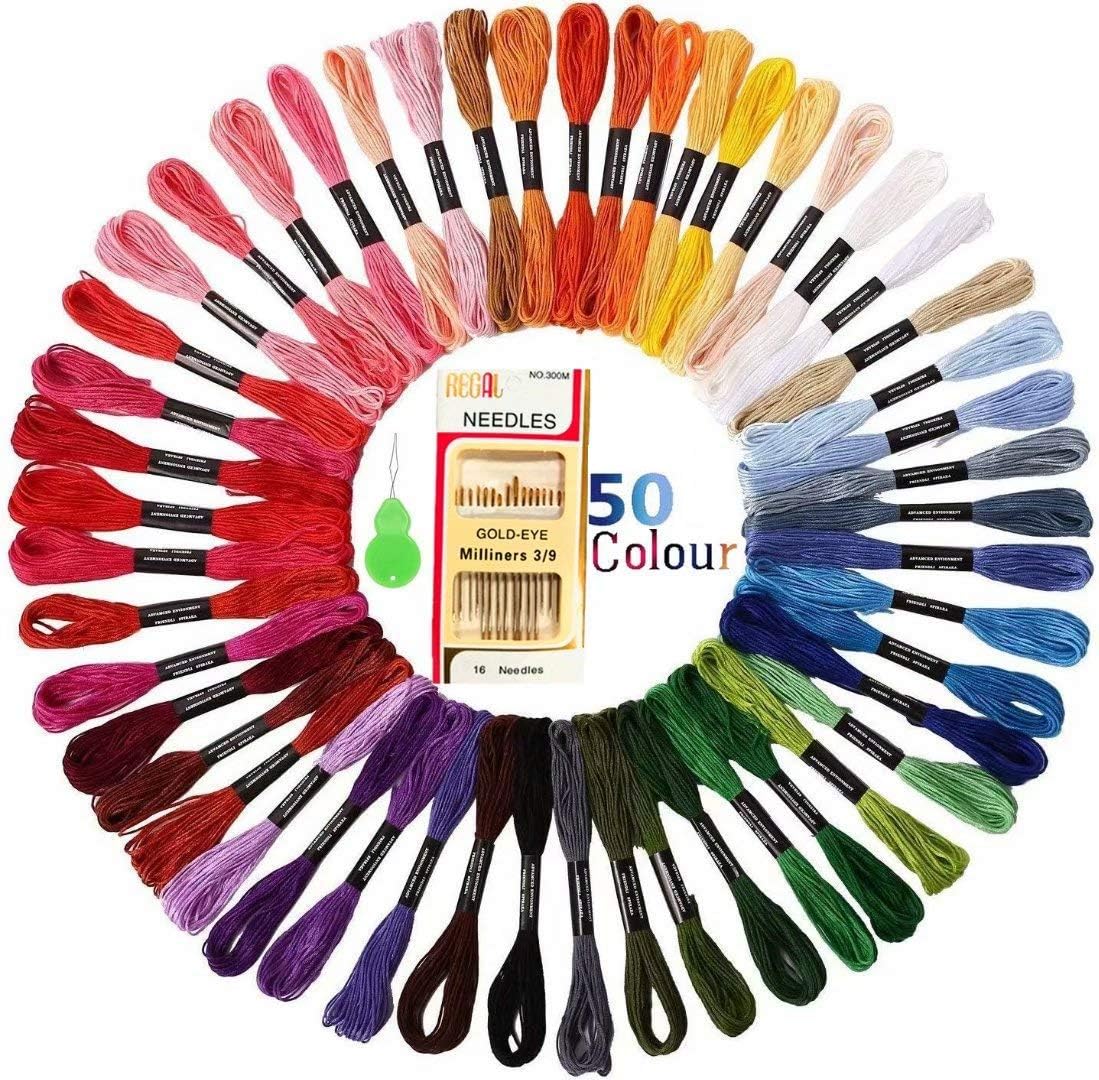 Fili Braccialetti 12 Matasse Variegato Verde Sfumato - 105 Iarde 6 Fili Per Punto Croce E Braccialetti Filo Ricamo - Foto 9