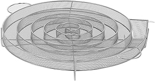 Cold Smoke Generator, 13.5in Round Stainless Steel Pellet Smoker Tray for Salmon, Cheese, Pork, 4-7 Hours of Smoke Time Pe...