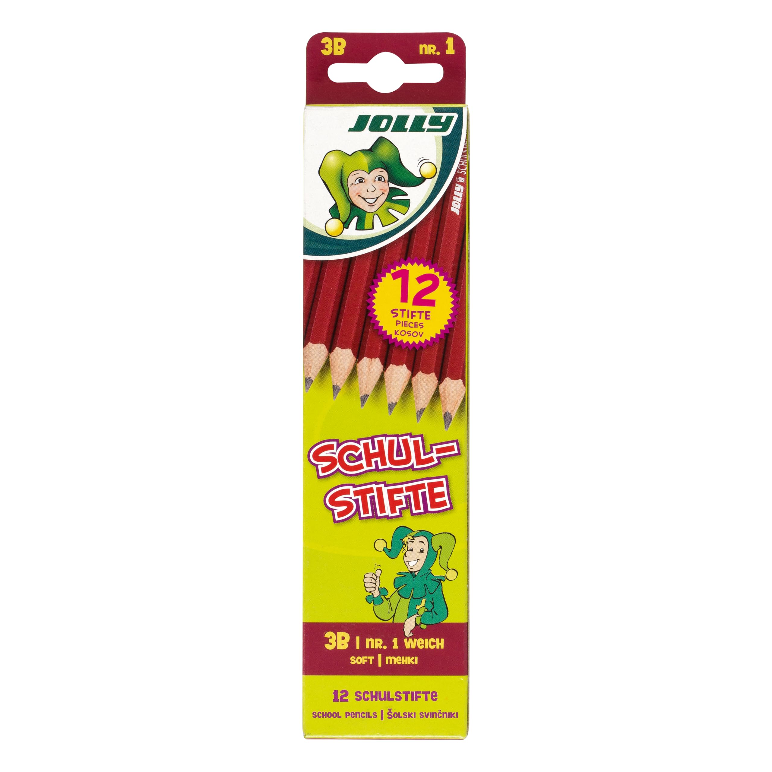 JOLLY School Pencil 3B | Storage Pack | Pack of 12