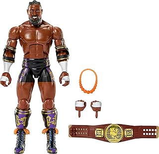 WWE Elite Action Figure & Accessories, Series #121, 6-inch Collectible Oba Femi with 25 Articulation Points & Swappable Hands