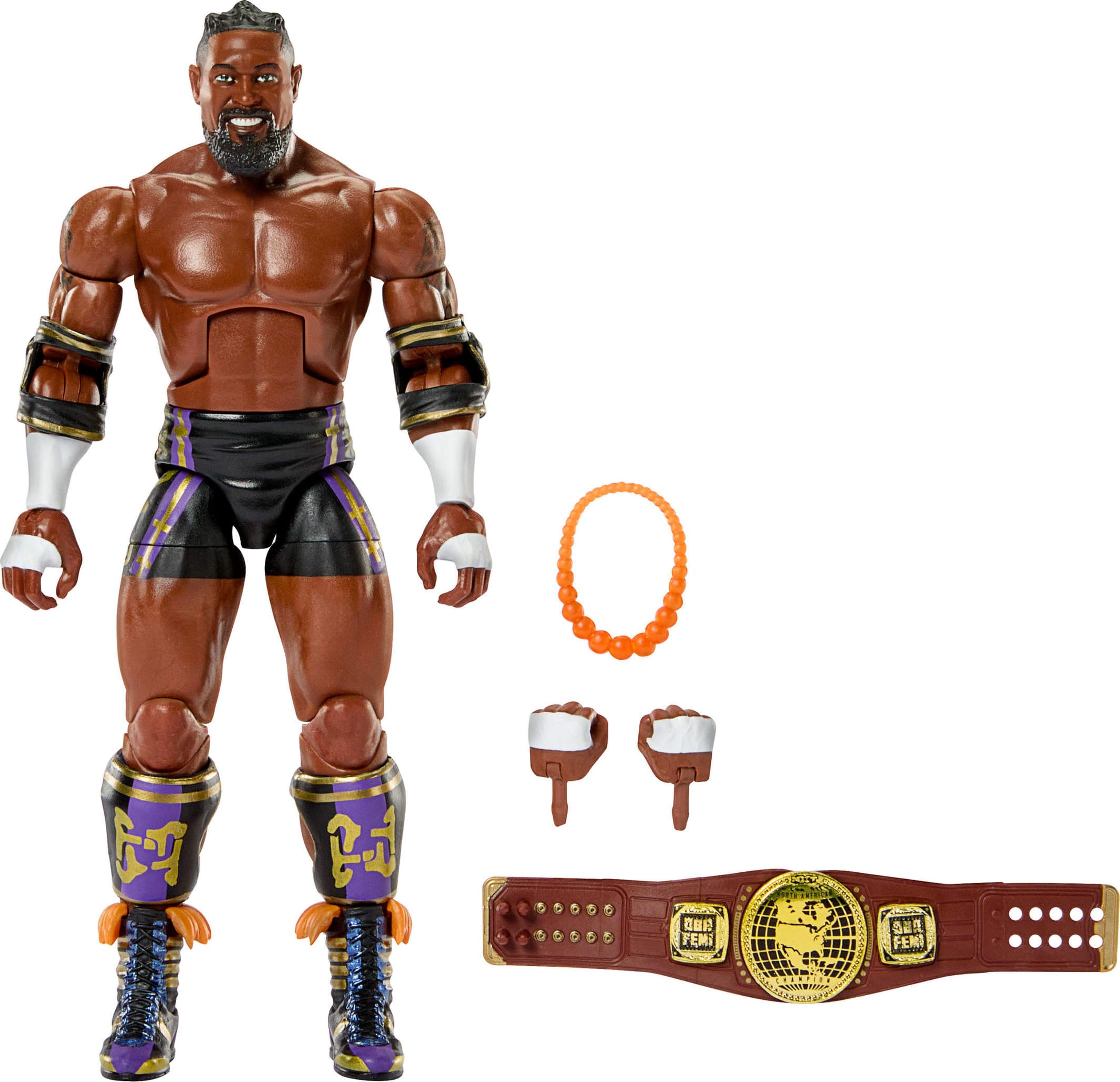 Mattel WWE Oba Femi avec Championnat Ceinture Elite Collection Séries 121 Lutte Action Figure Jouet